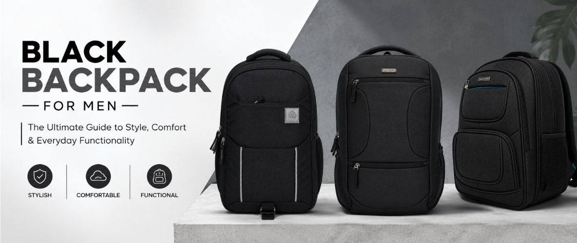 Black Backpack for Men