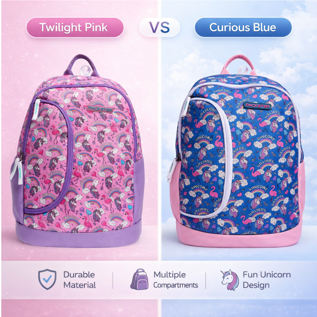 A Guide to Choosing the Best School Bag for Kids: Twilight Pink vs Curious Blue