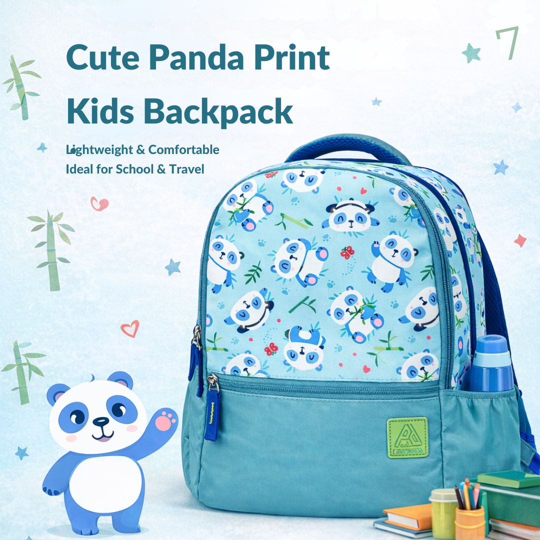 Cute Panda Print Bag for Kids Perfect for Everyday Use