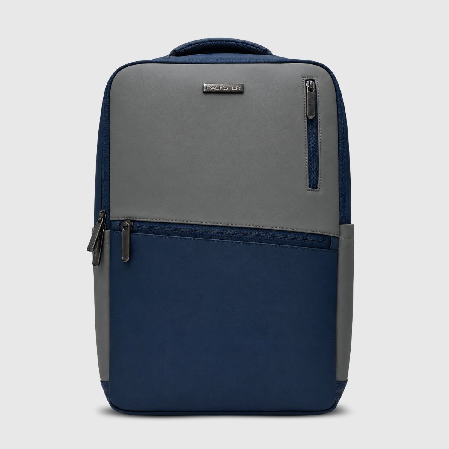 Grey Navy Professional Laptop Bag
