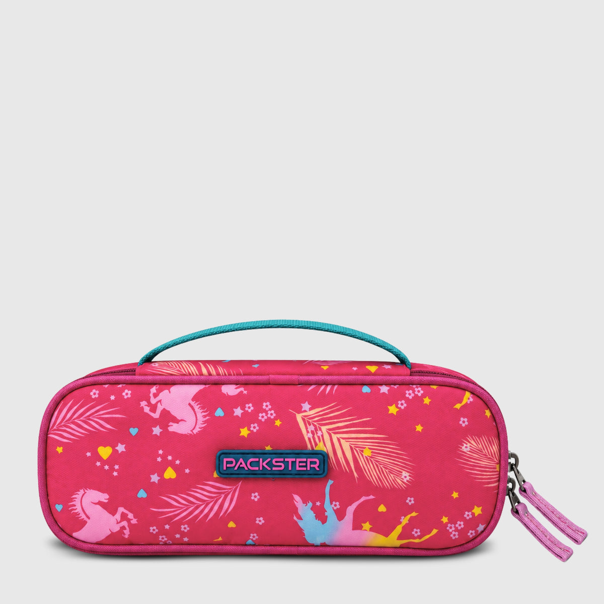 Packster Tiny Trails Dark Pink 1.5L Unicorn Printed Pouch for Girls