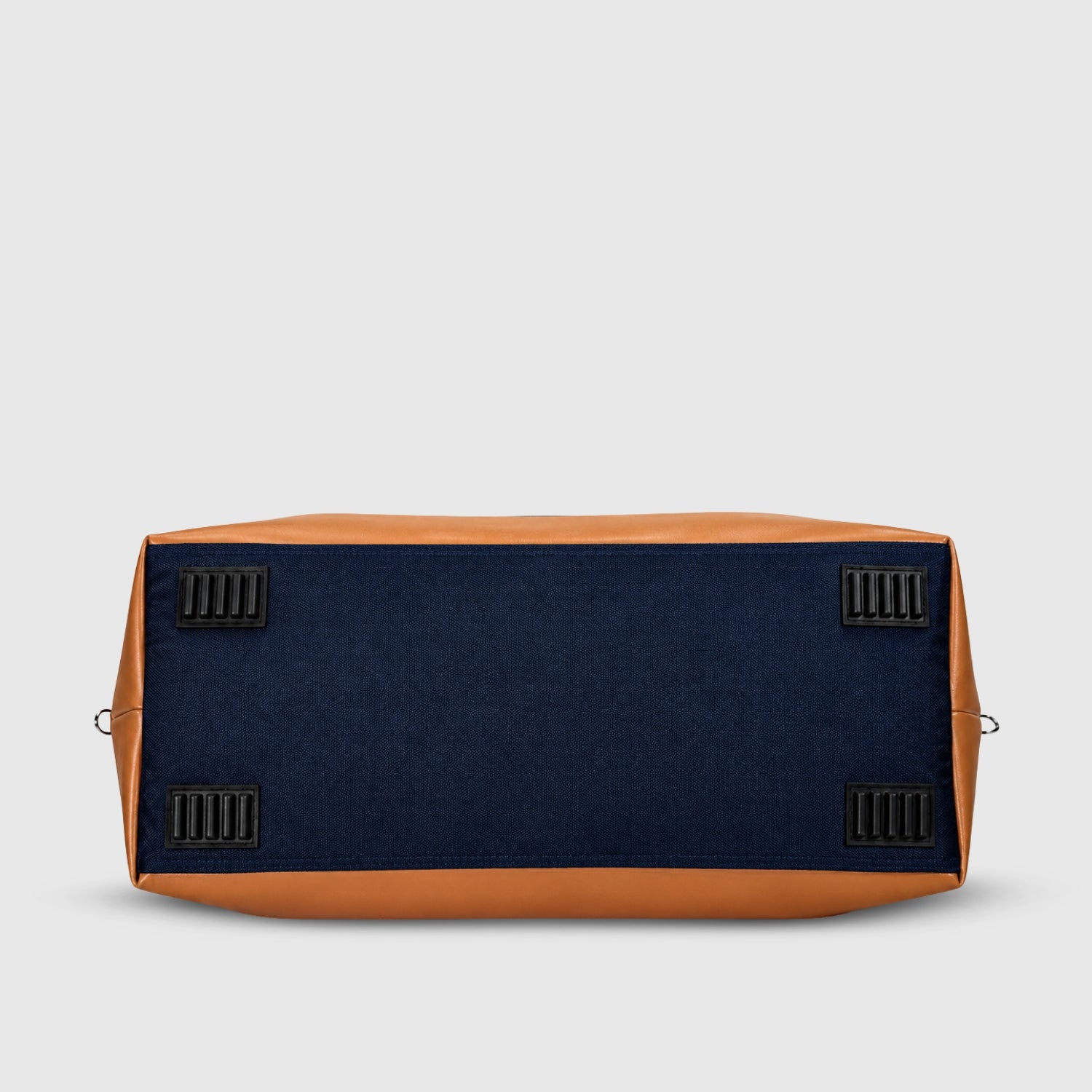  Navy + Tan Weekender Duffle Bag for Men
