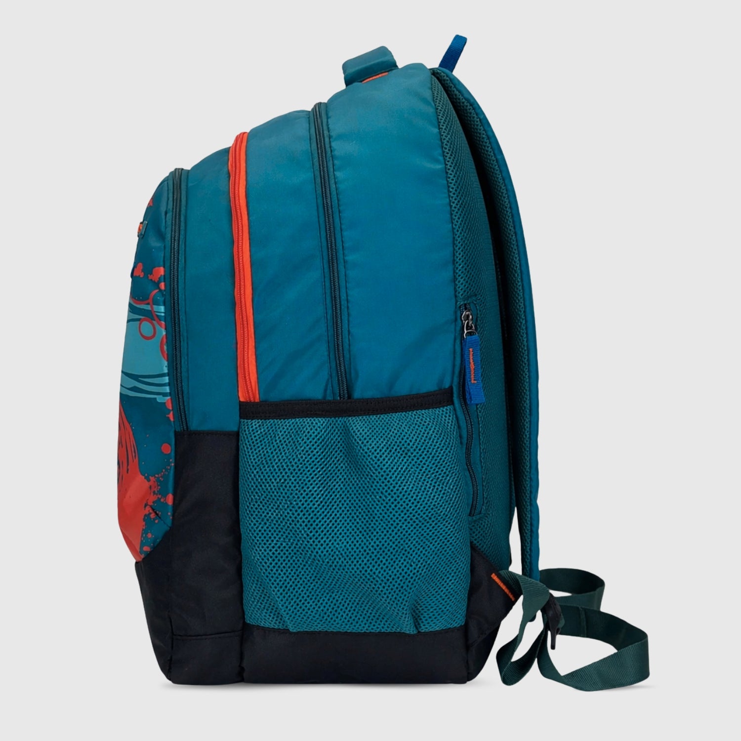 Packster Jupiter 37L Backpack for Boys & Girls | College School Travel Bag with Laptop Sleeve | Triple Compartment, Utility Pockets, Water Resistant, Lightweight, Stylish Casual Daypack (Teal)