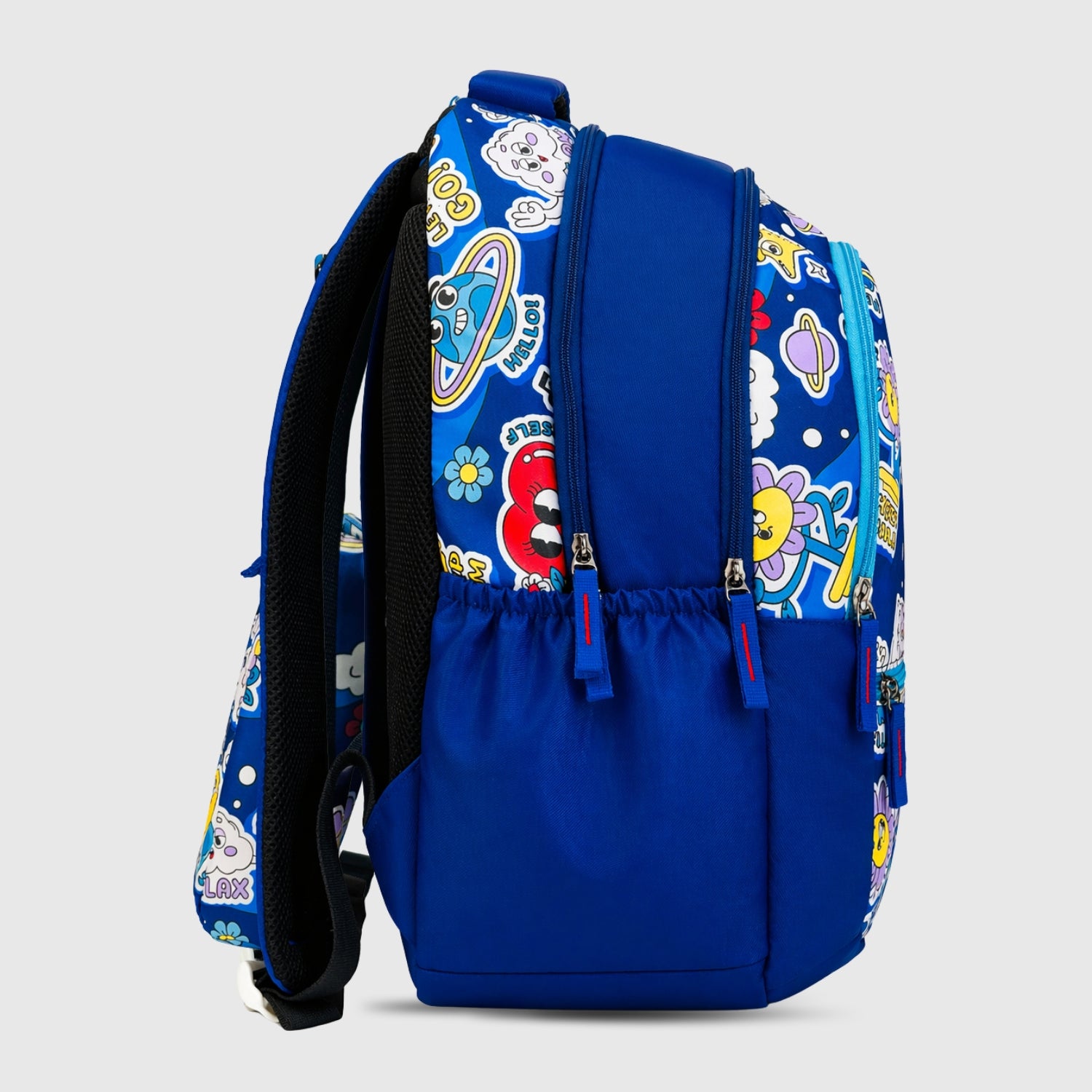 Packster BTS Twilight 30L Girls School Bag 8–12 Years | Lightweight Water-Resistant Design | Triple Compartment Storage | Comfortable Padded Straps & Dual Bottle Holder | Daily Use (Blue)