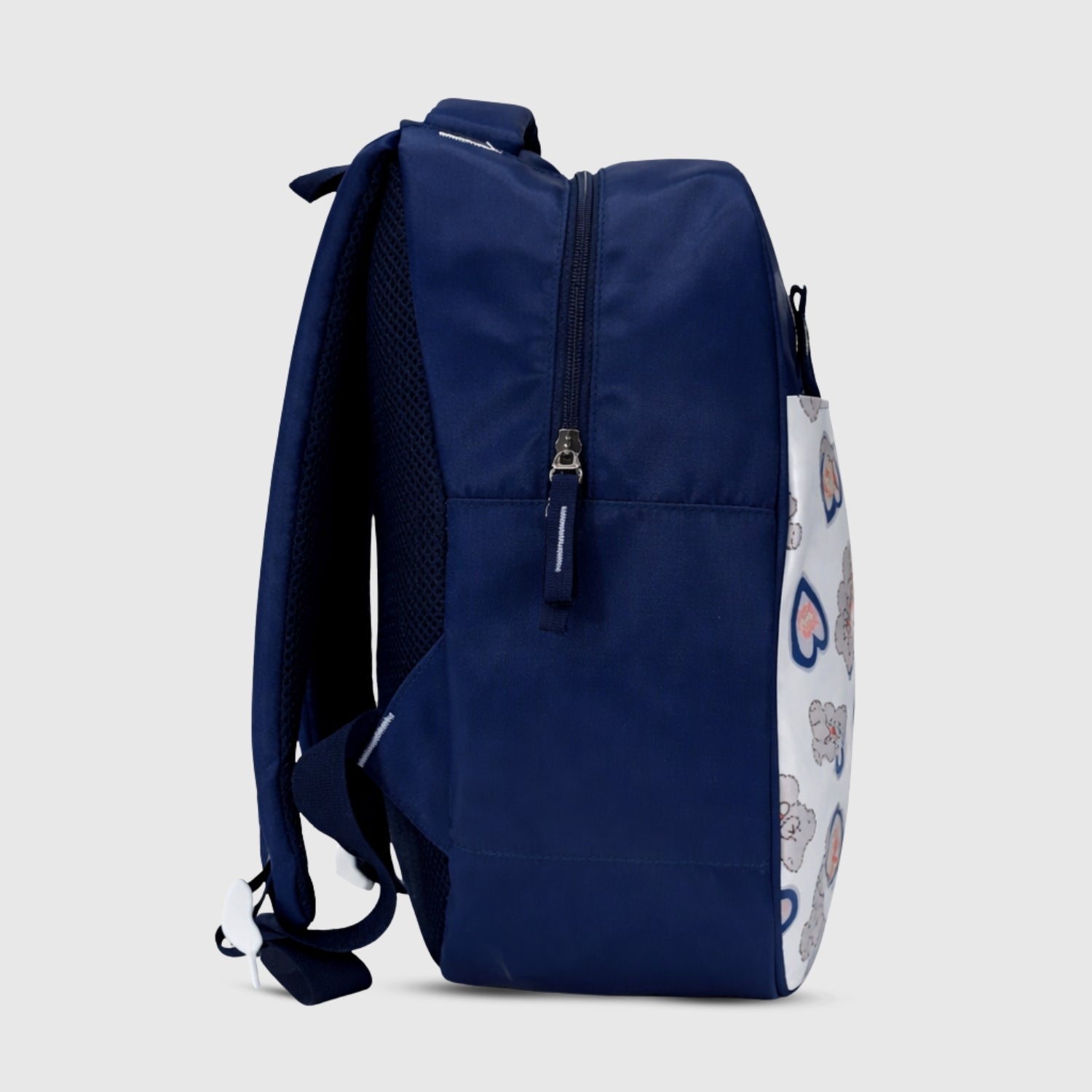 Packster PRE-Bear Blue 9L Toddler Backpack | Knit Twill Polyester | Water-Resistant Kids School Bag | Padded Back | Bottle Holder | Adjustable Straps | School bag for kids 3-5 Years