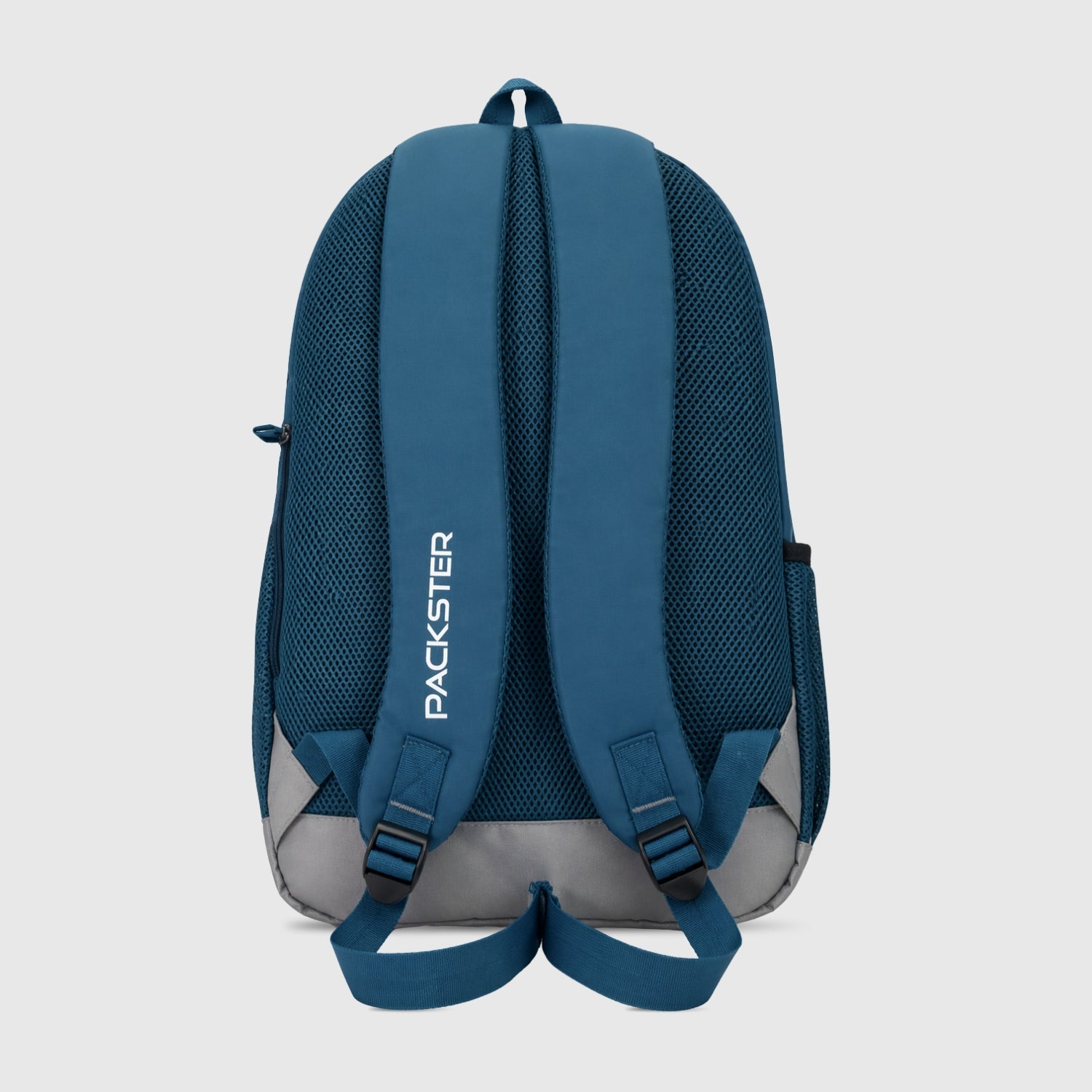 Packster KIAN Teal 37L Teal Blue Backpack for Boys & Girls | Triple Compartment Laptop Bag with Organizer, Bottle Holder & 1 Year Warranty