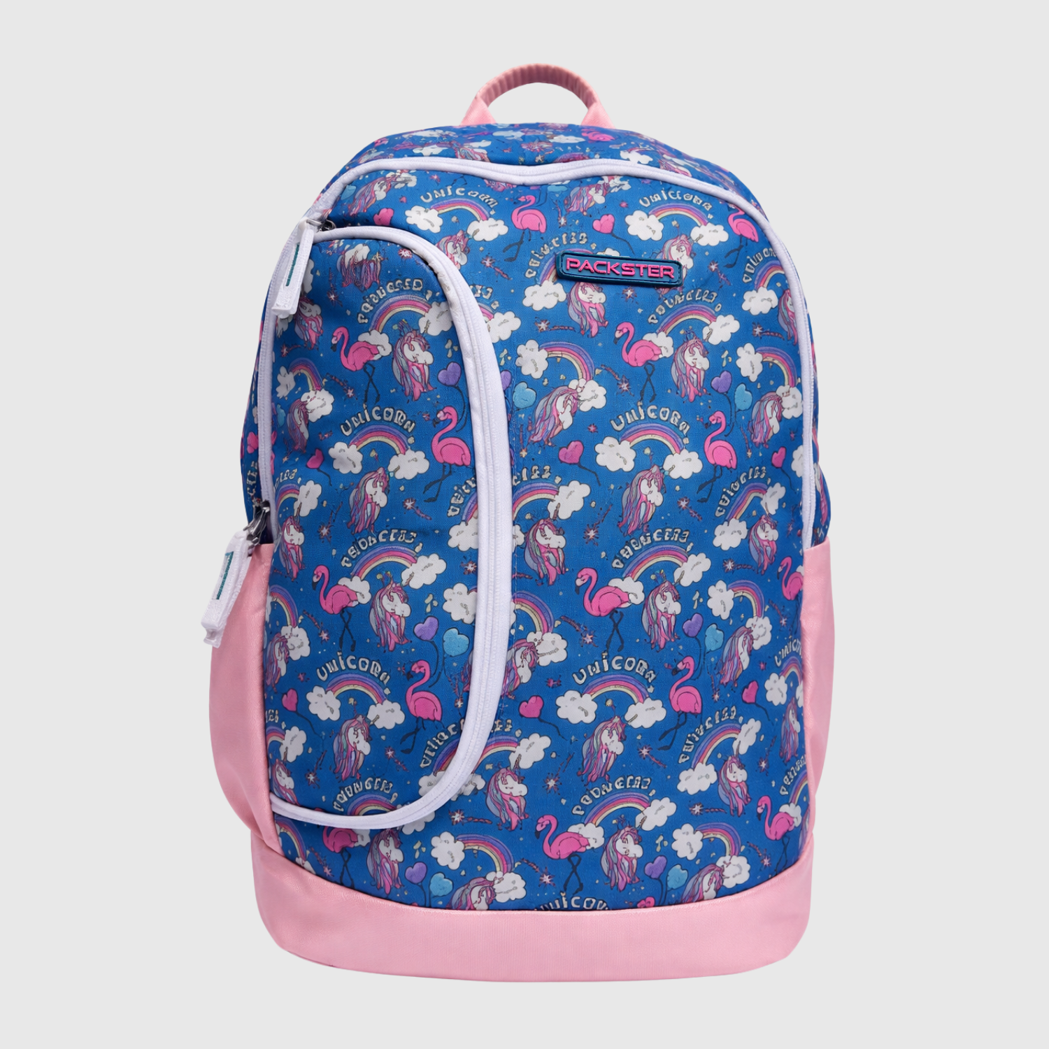 PACKSTER Princess Curious Blue Backpack – Water-Resistant, Lightweight, Multi-Compartment School Bag