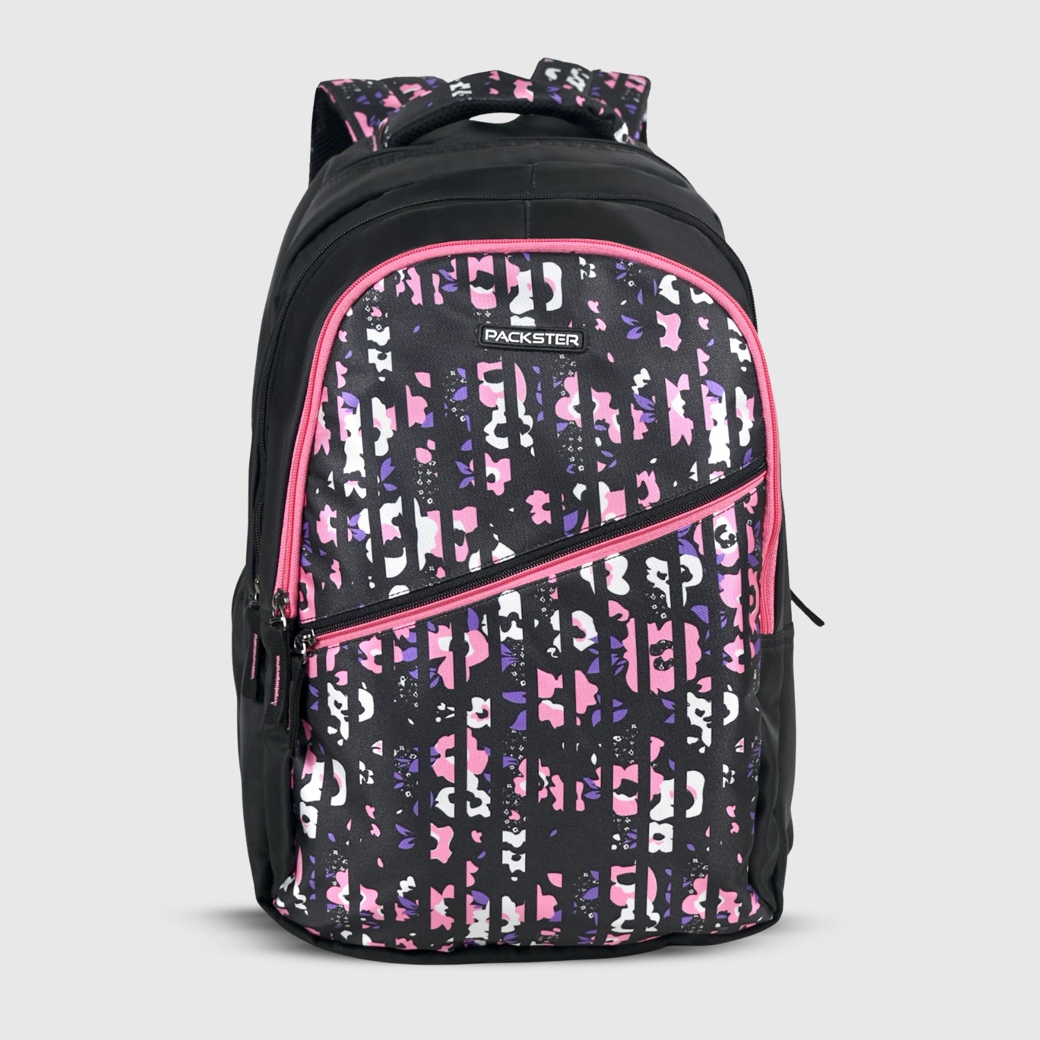 Packster Twilight Black 30L Backpack | Water-Resistant School Bag | Smart Storage | Kids & Teens