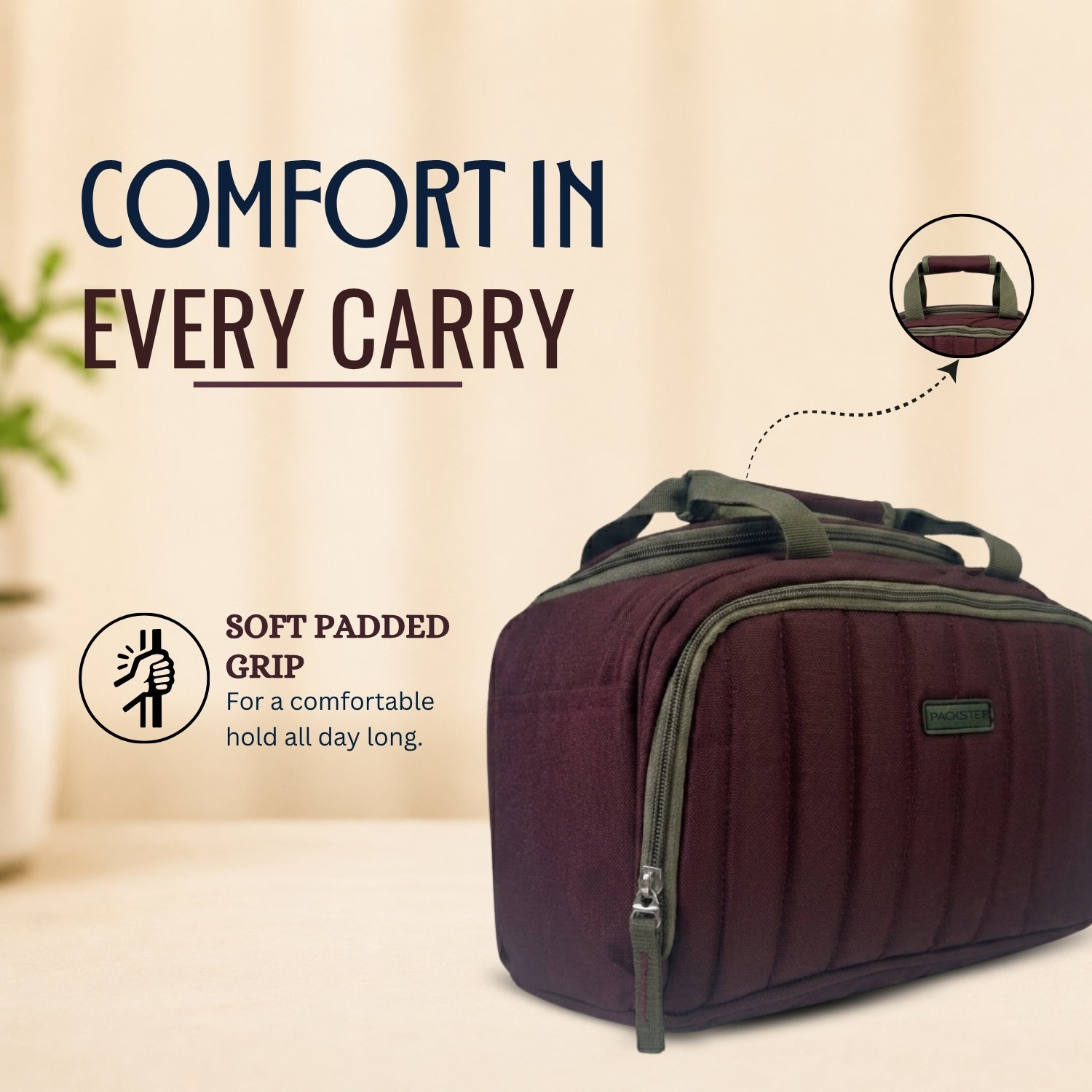 Maroon Lunch Bag