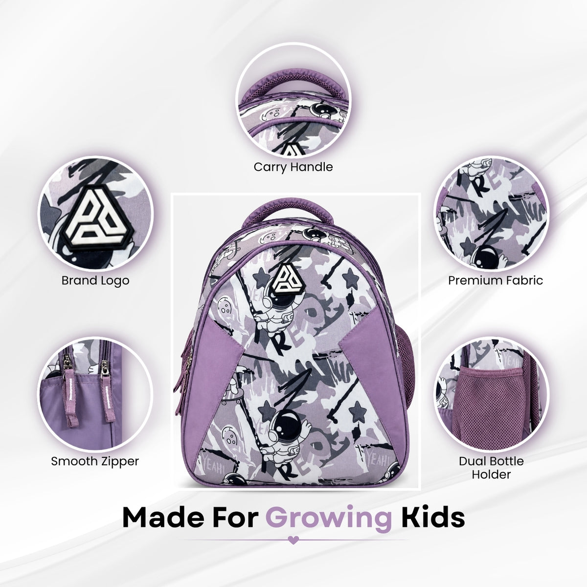 Lavender School Bag for Kids