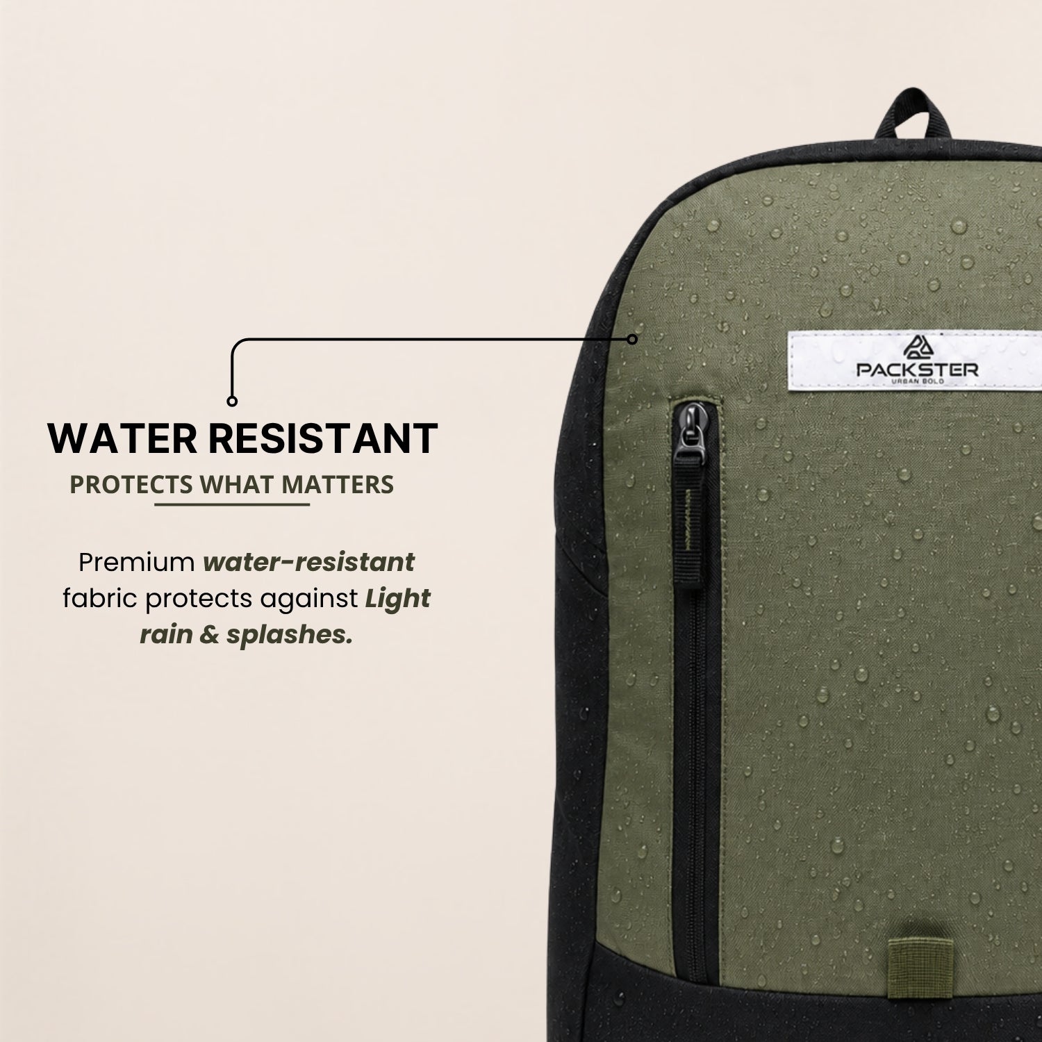Black Casual Backpack