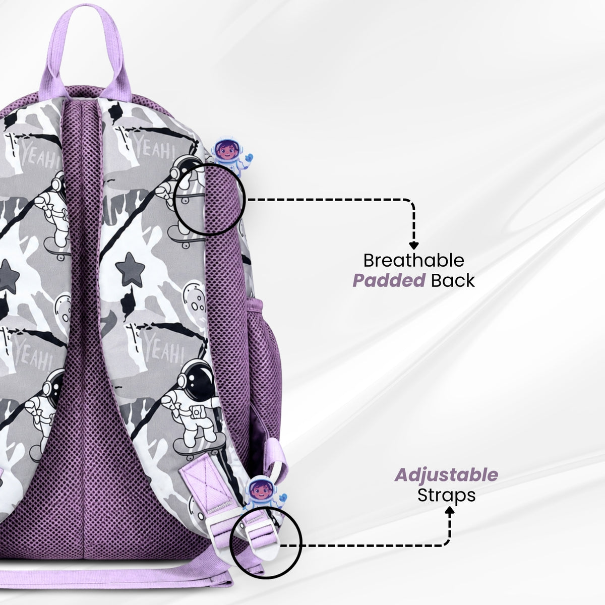 Lavender School Bag for Kids