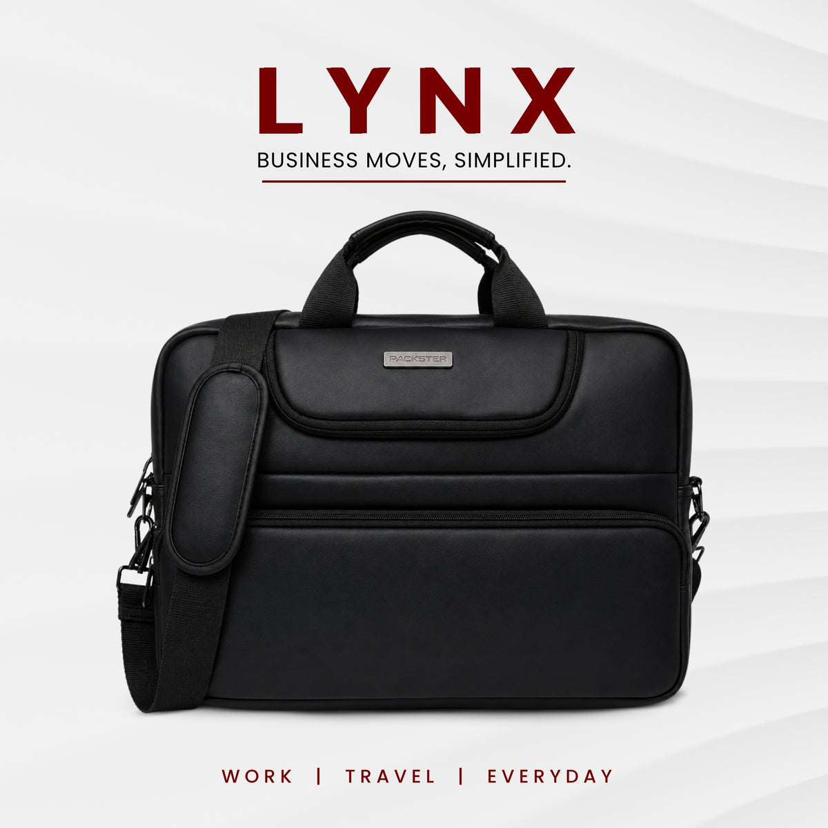 Black Laptop Messenger Bag