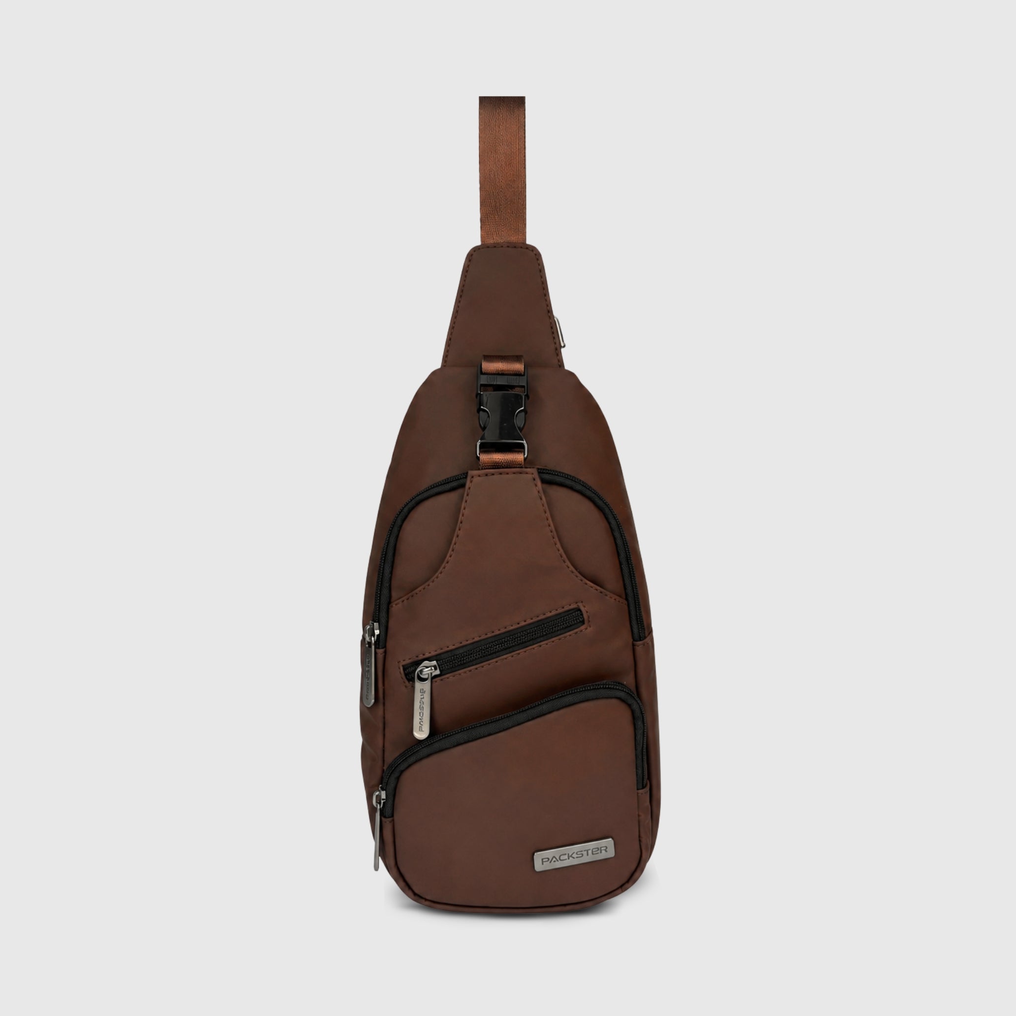 Dark Brown Chest Sling Bag