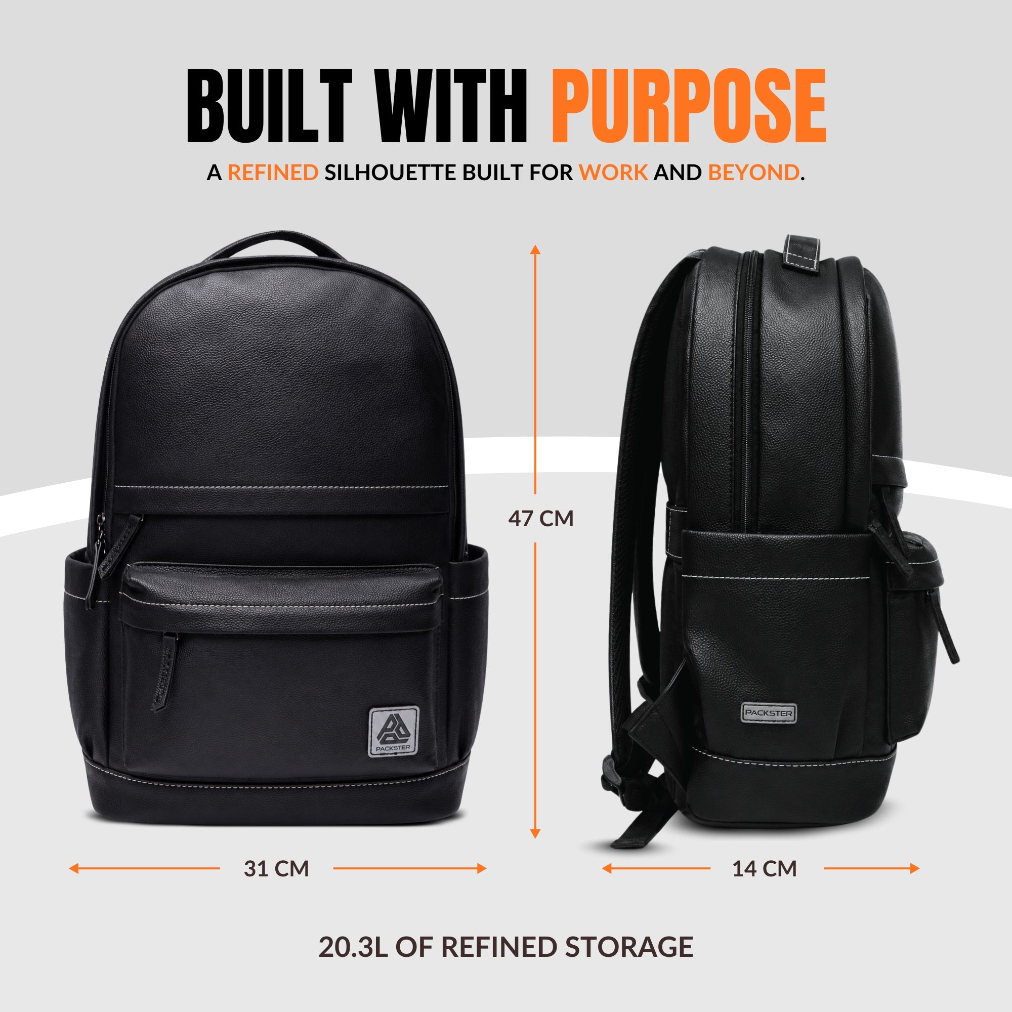 Black Laptop Backpack