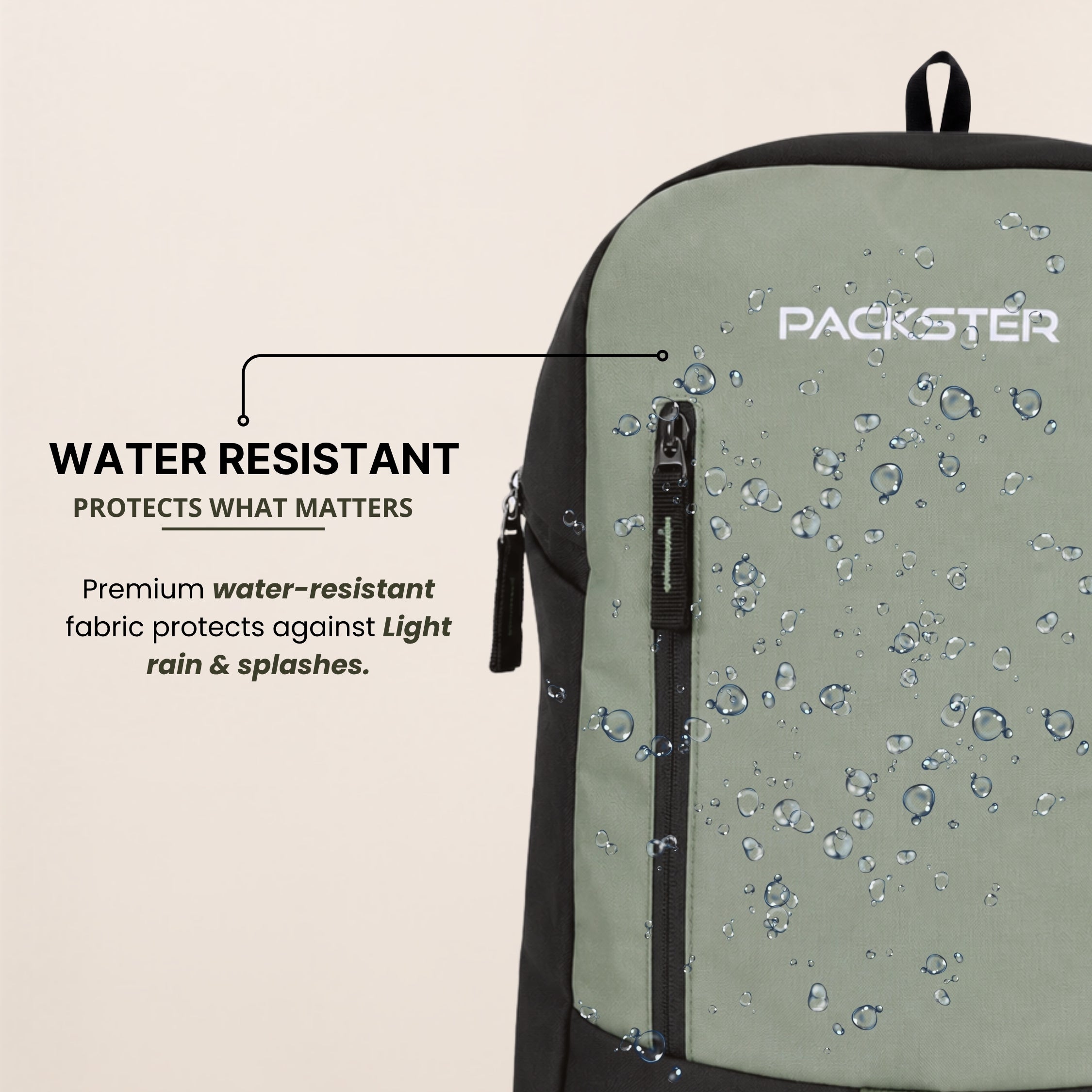 Black Casual Backpack