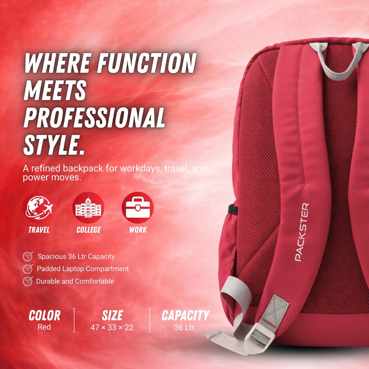Unisex Laptop Backpack