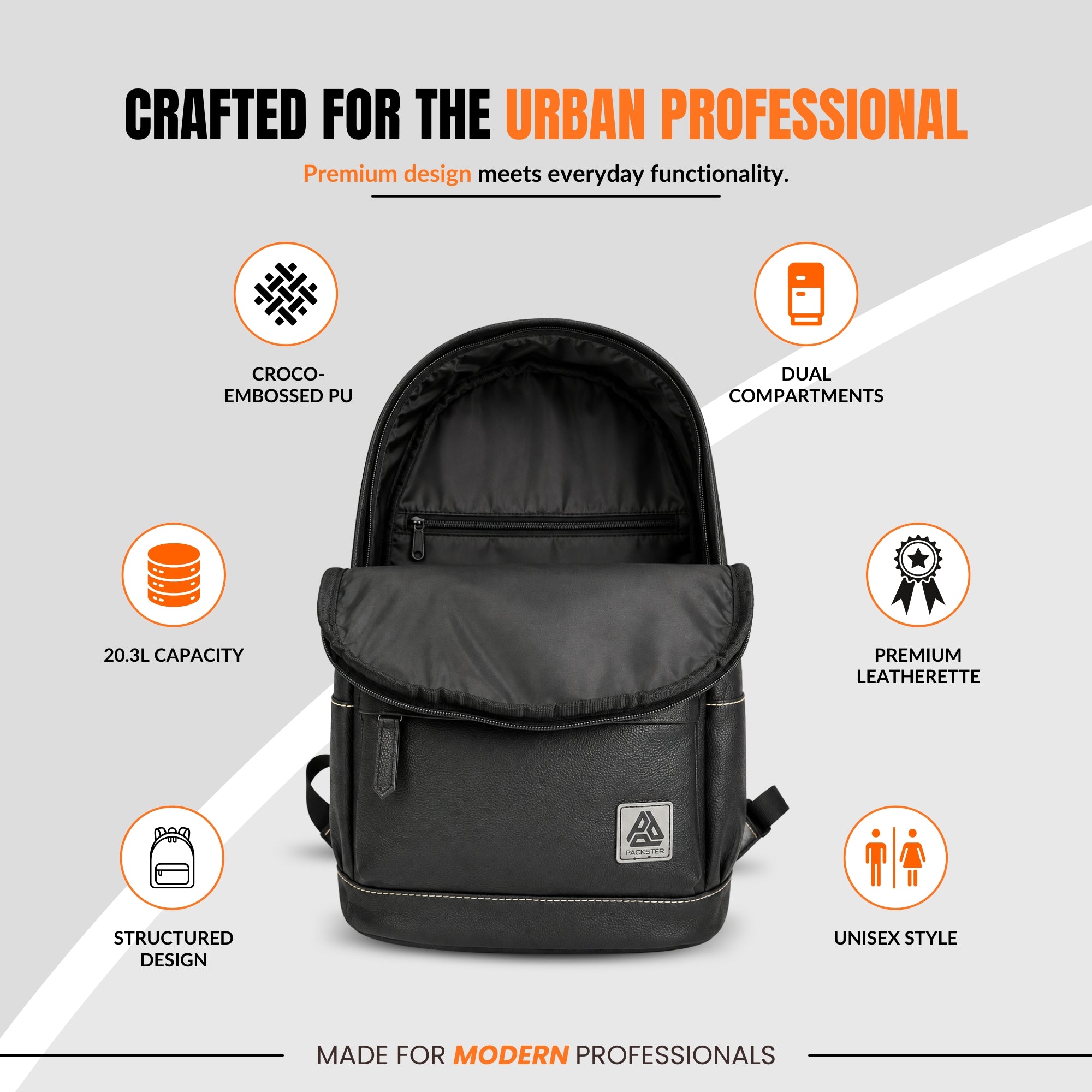 Black Laptop Backpack