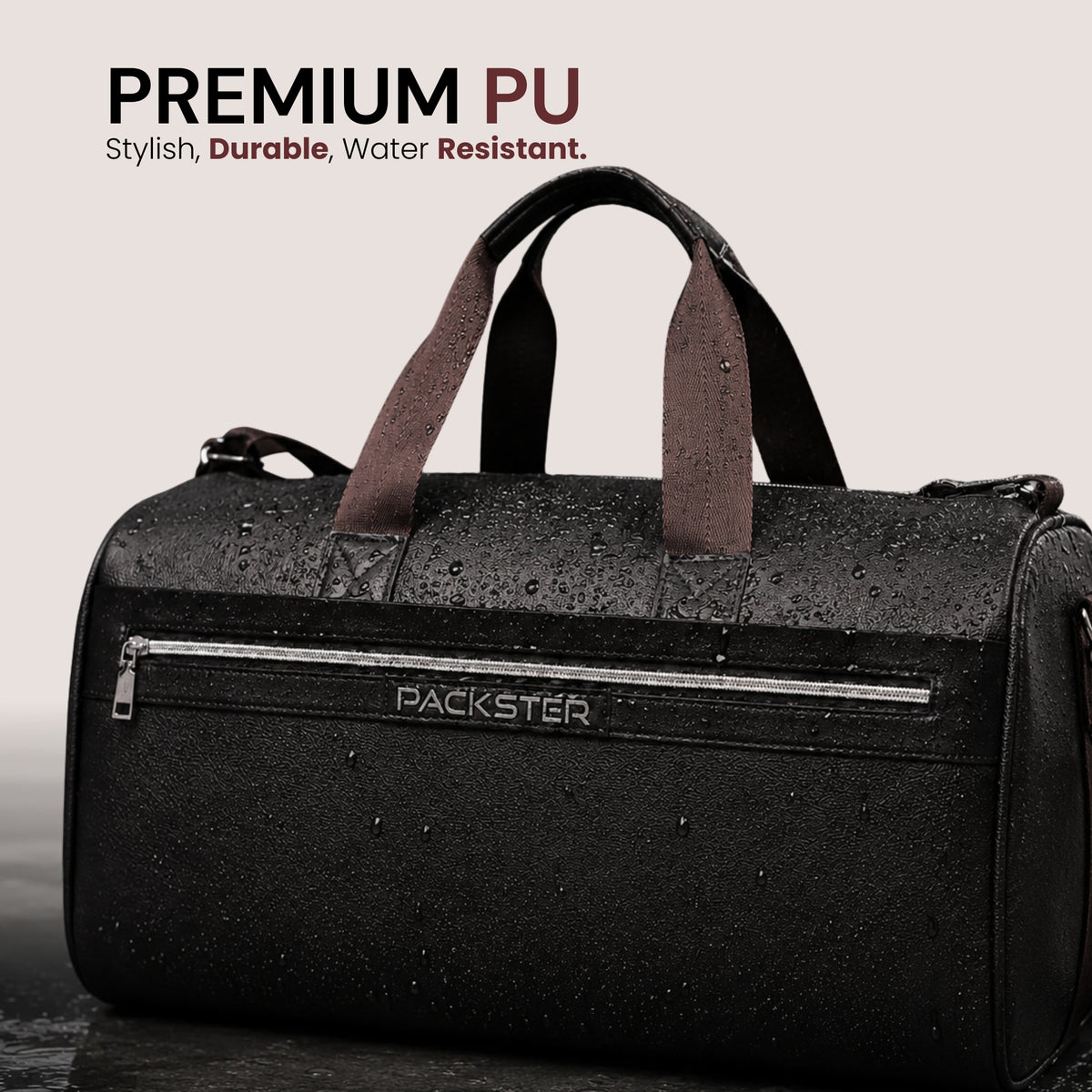 Brown Travel Duffle Bag for Men & Women
