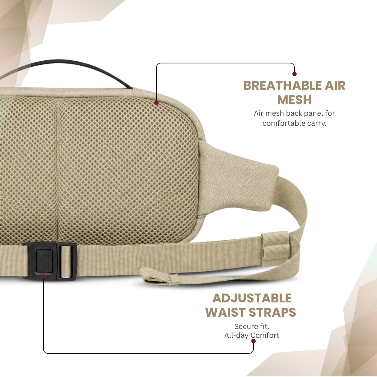Beige Waist Bag