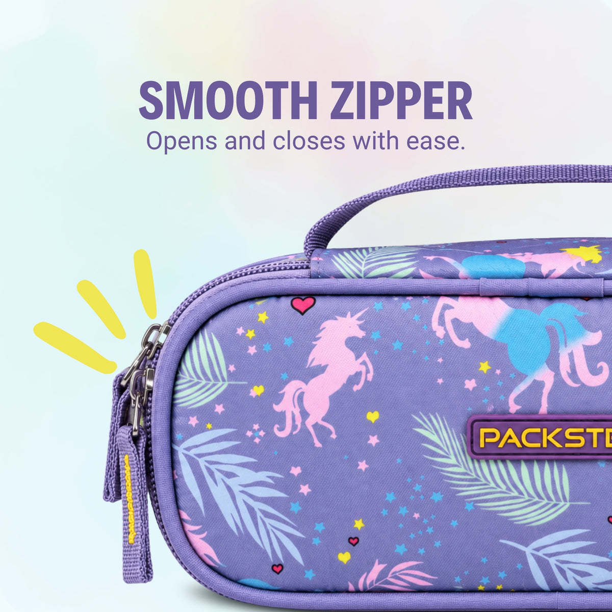 Lavender Unicorn Pouch for Girls