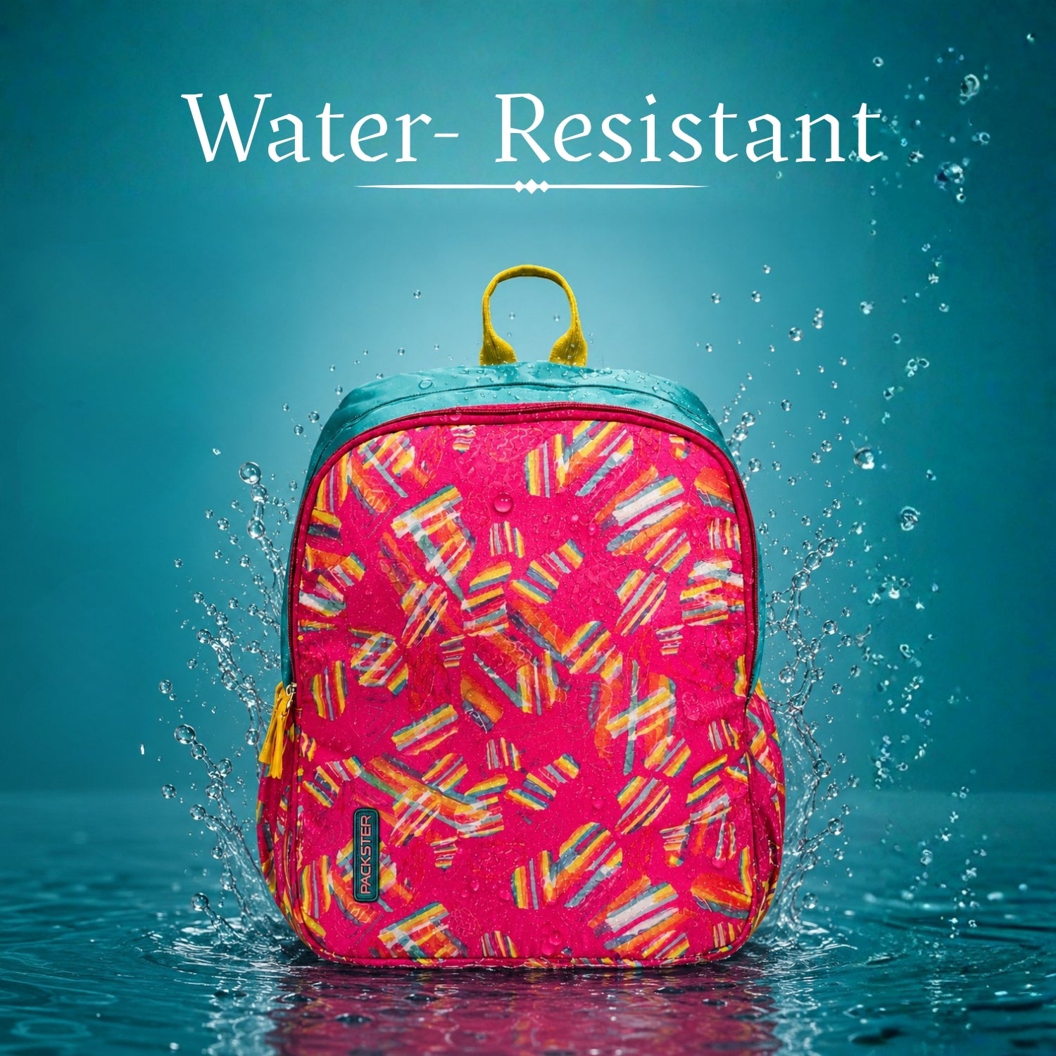Packster Boomer Girls School Backpack 23L (Age 4–6) | Dual                    Compartment Kids Bag with Utility Organizer, Pencil Pouch | Water Resistant Lightweight School Bag