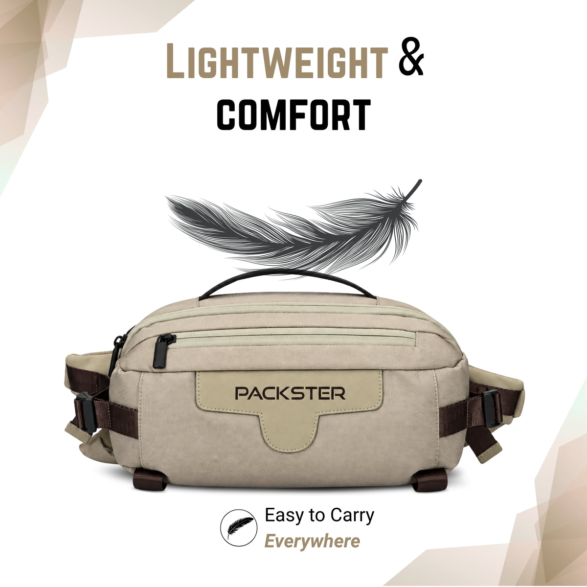 Beige Waist Bag