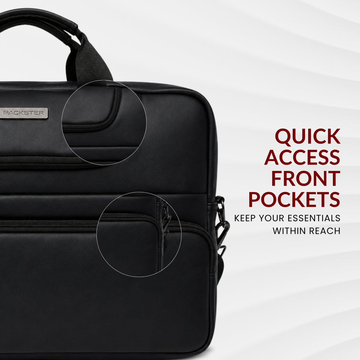 Black Laptop Messenger Bag