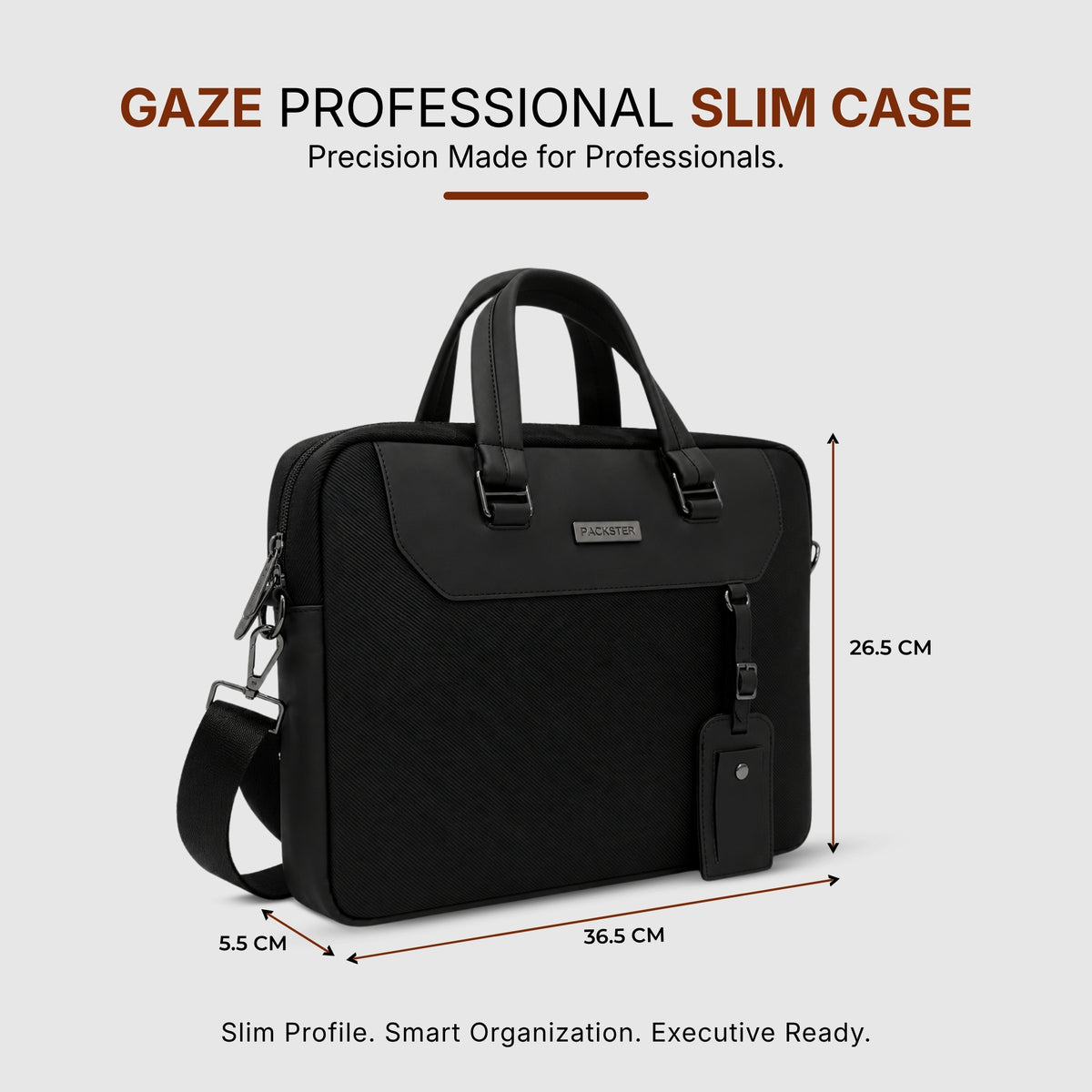 Black Messenger Bag for Men &amp; Women