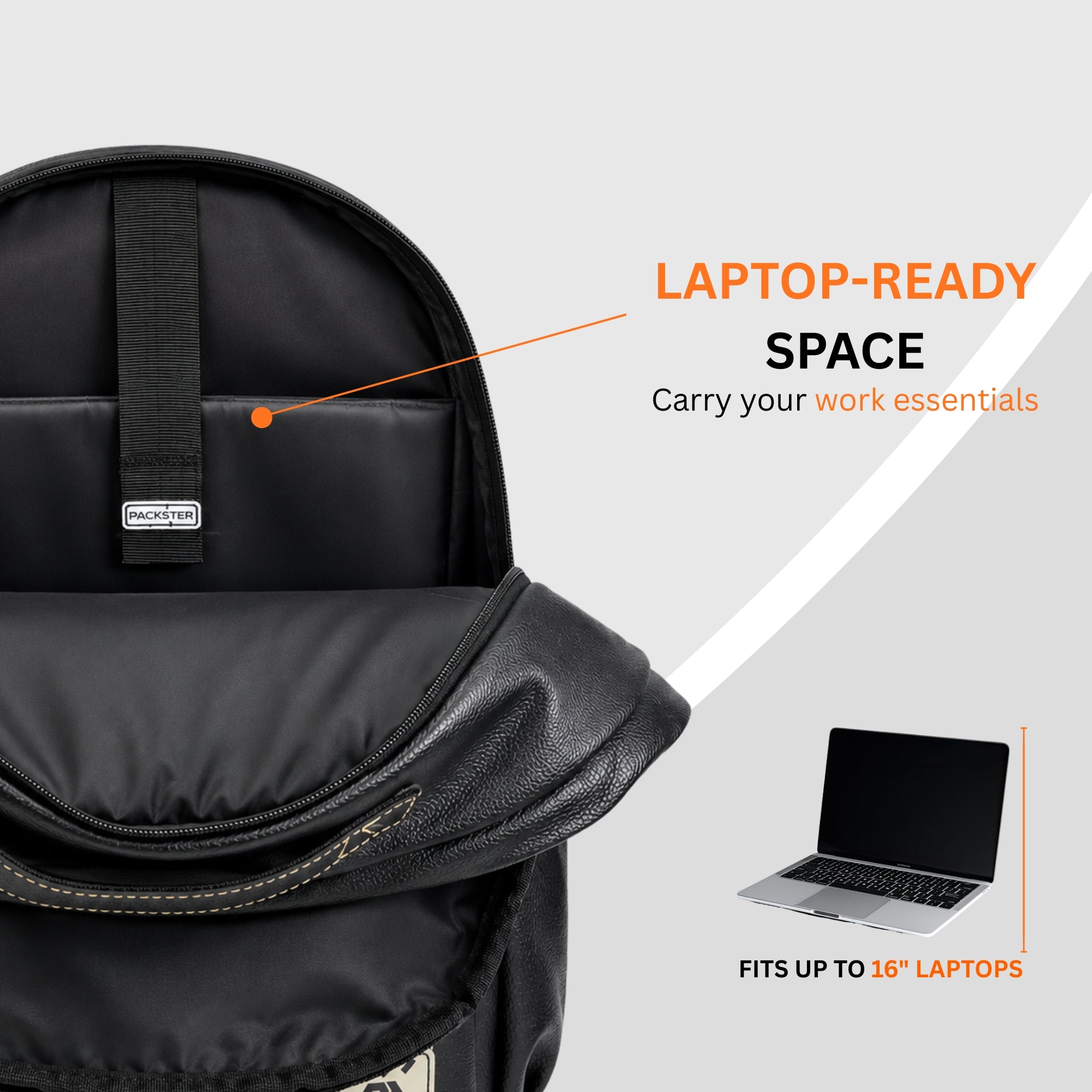 Black Laptop Backpack