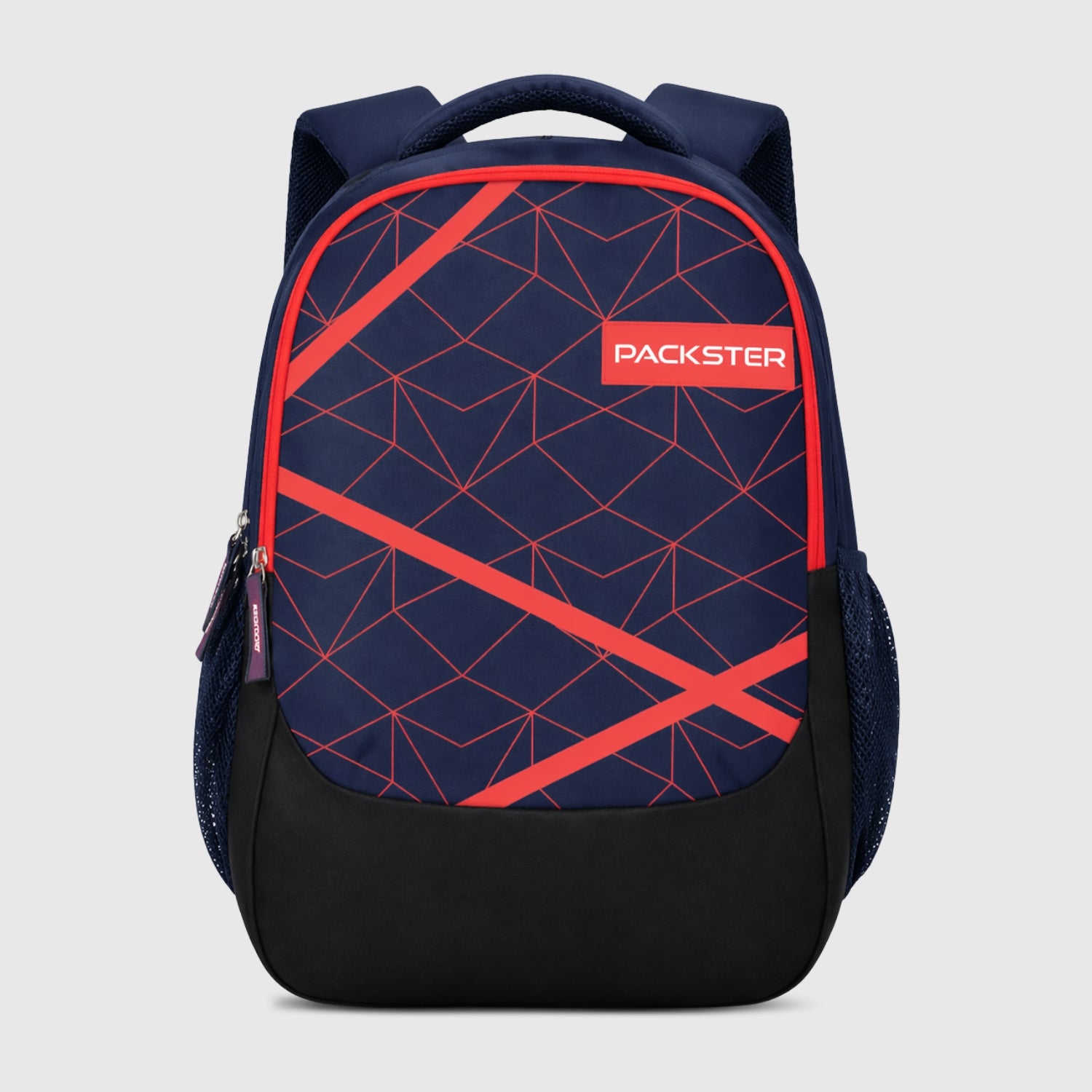 Anglar Navy 37L Backpack for Boys & Men | Triple Compartment College Travel Casual Bag | Water Resistant Backpack with Organizer & Bottle Holder