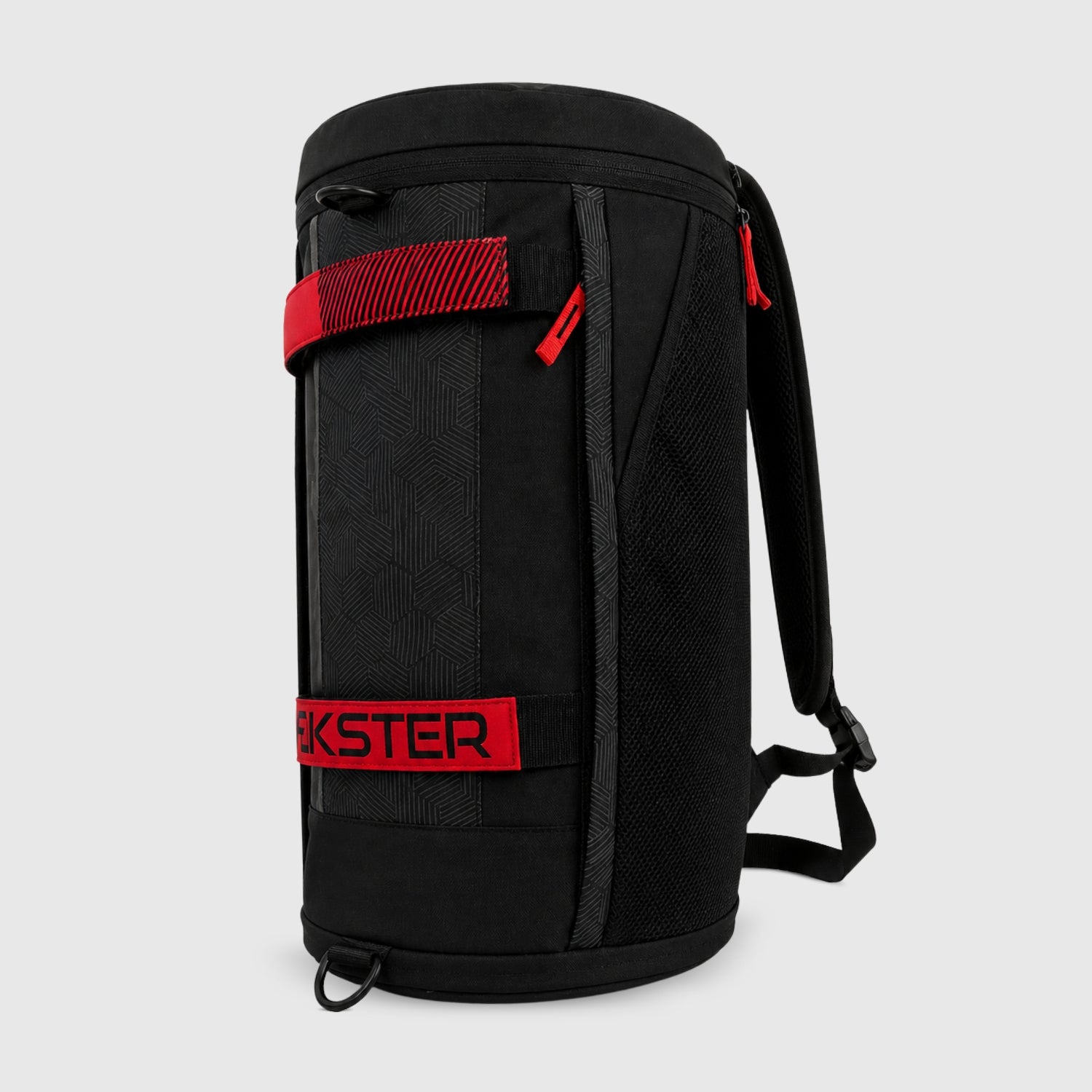 Packster Velocity 26L Travel Duffle Bag for Men & Women | Black Gym Bag with Shoe Compartment, Utility Pockets & Water-Resistant Polyester