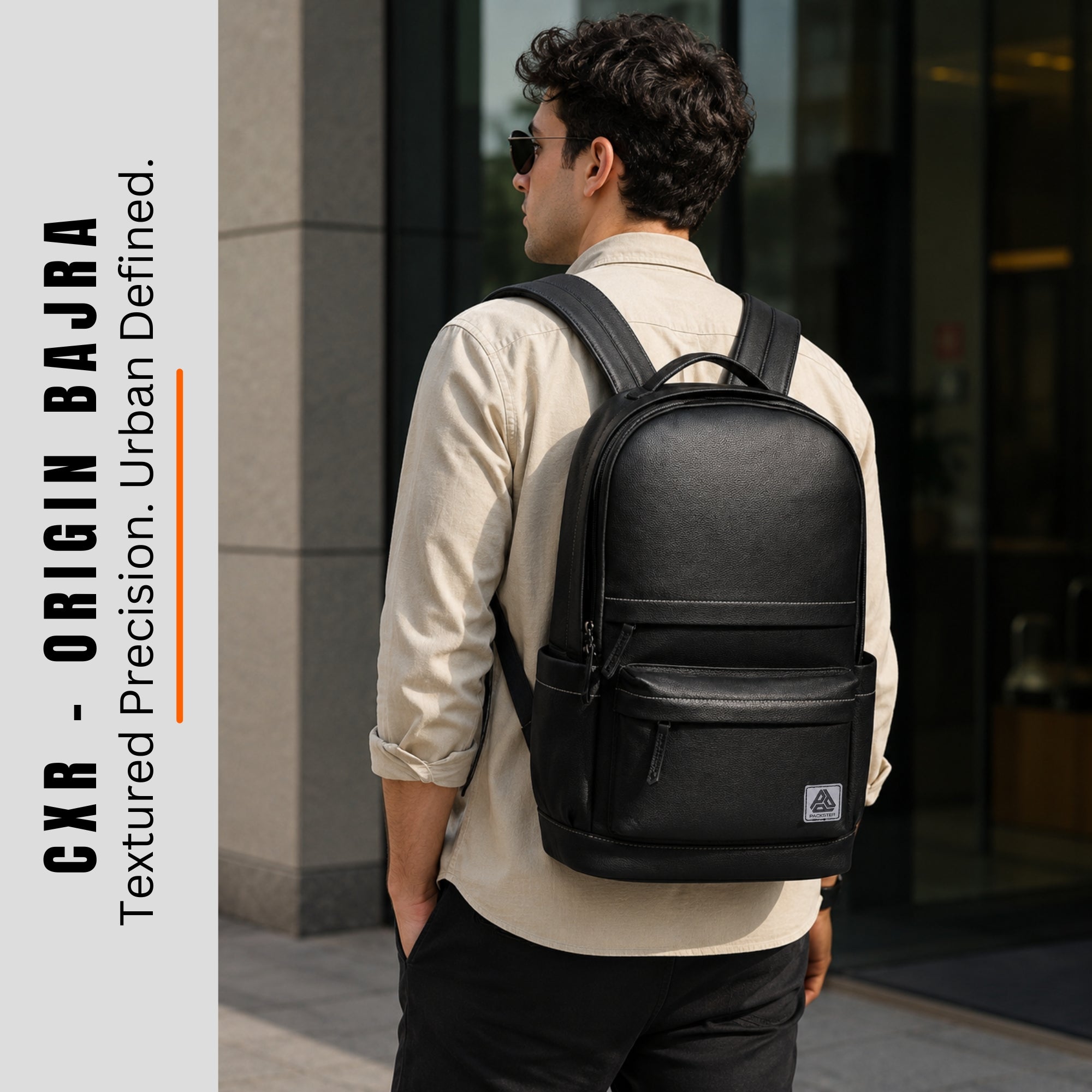 Packster CXR Origin Bajra 20L Black Laptop Backpack for Men & Women