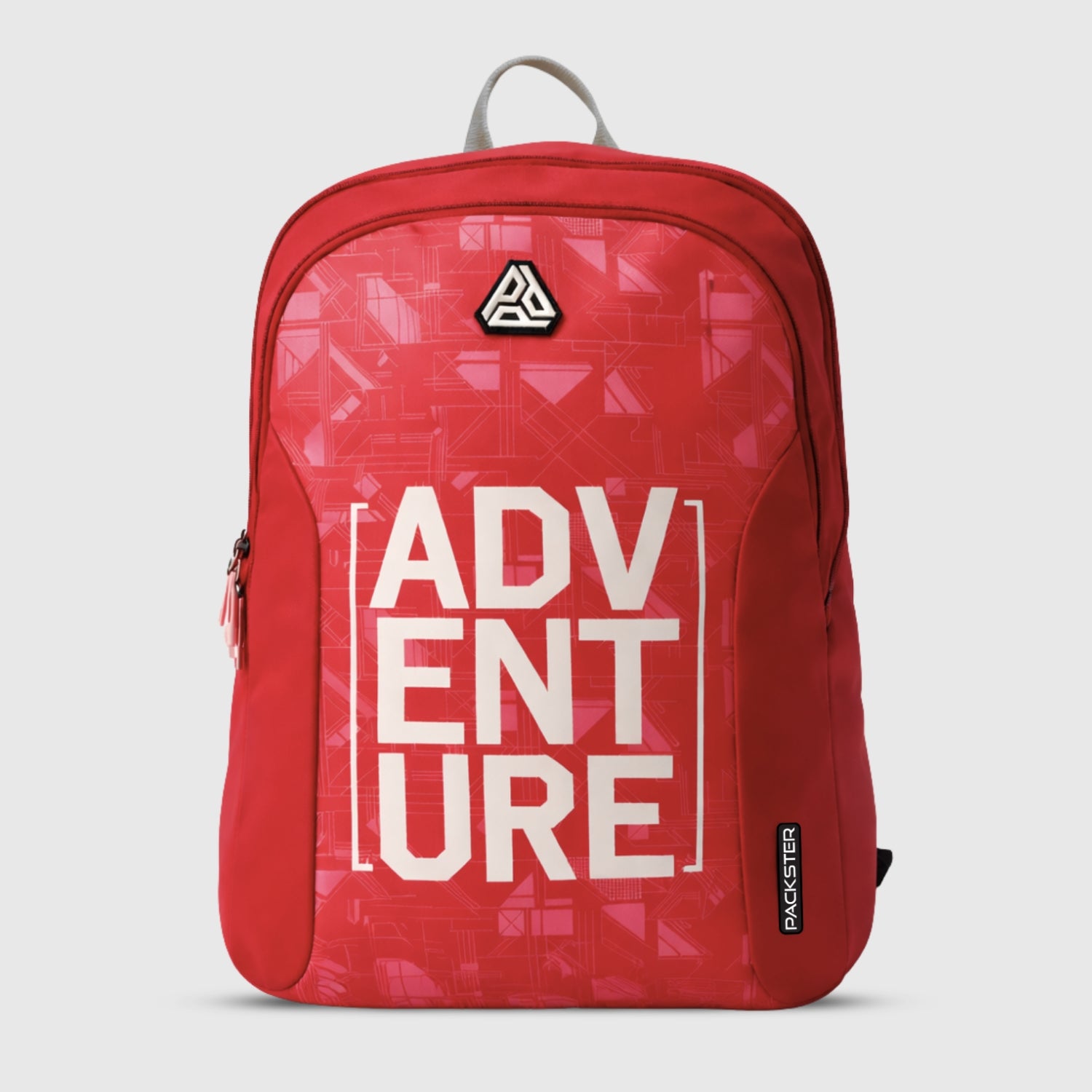 Packster Adventure red 36L Laptop Backpack for Students | Triple Compartment, Organizer Pockets, Water-Resistant School & Travel Bag