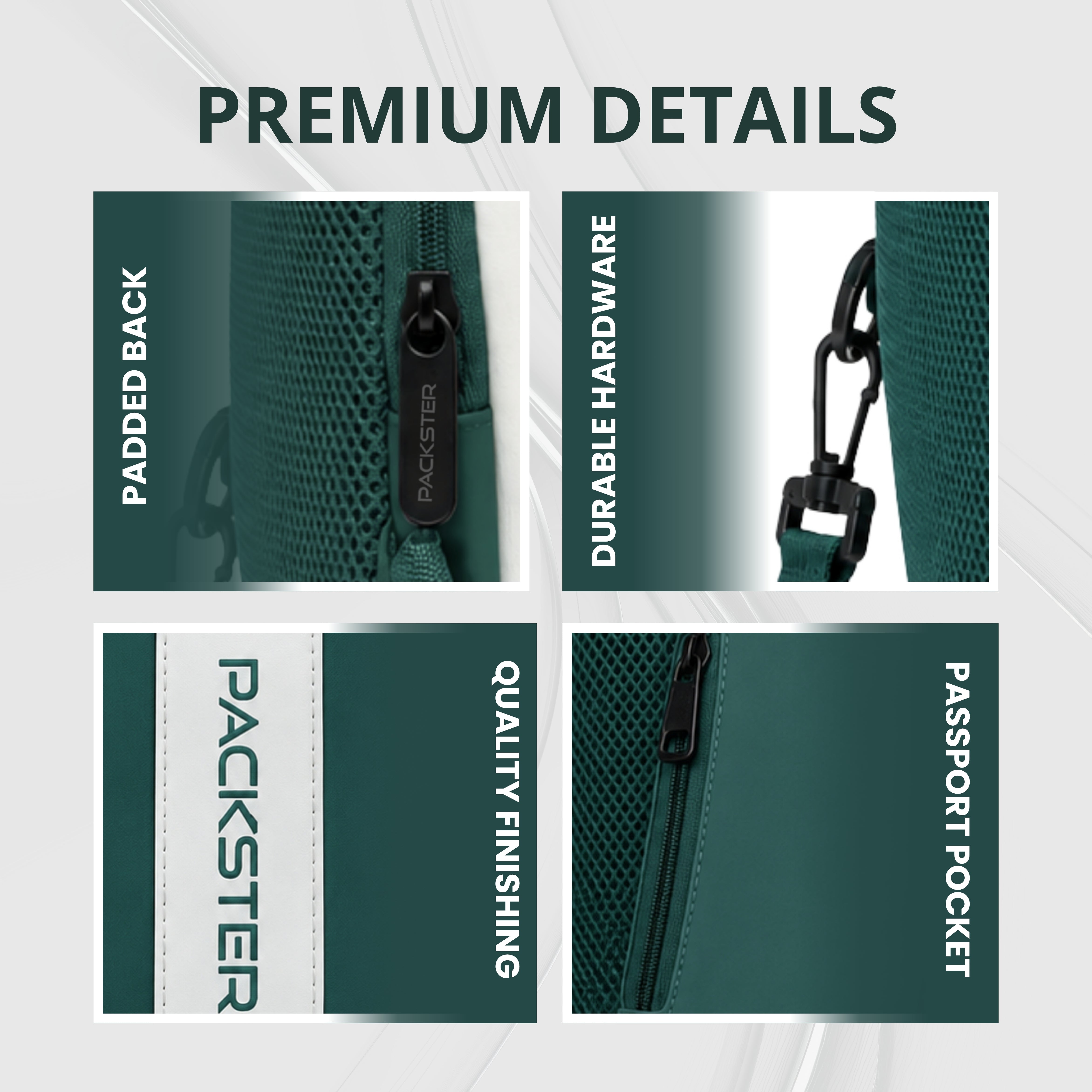 Pine Green Sling Bag for Men &amp; Women