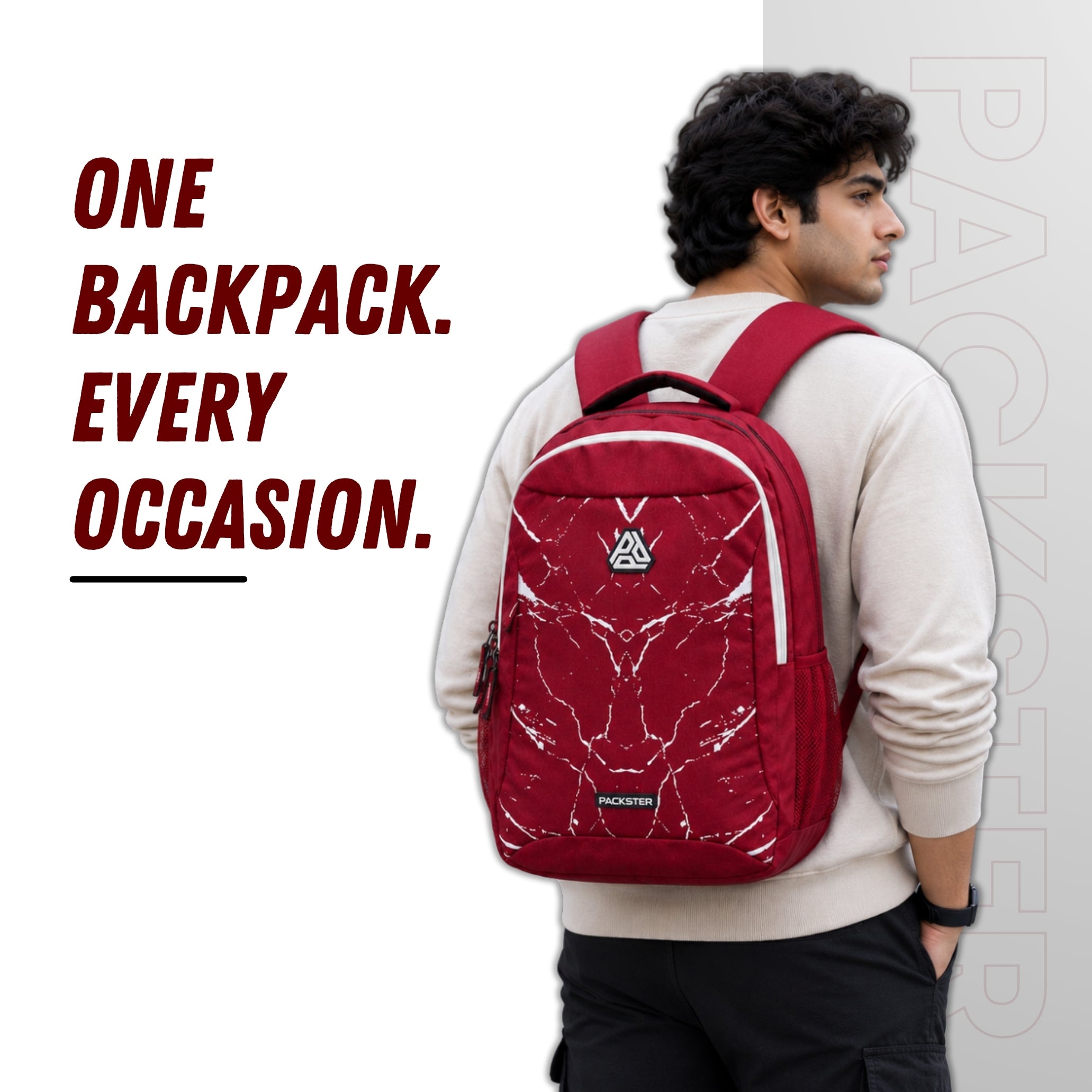 Red Backpack for Men & Women