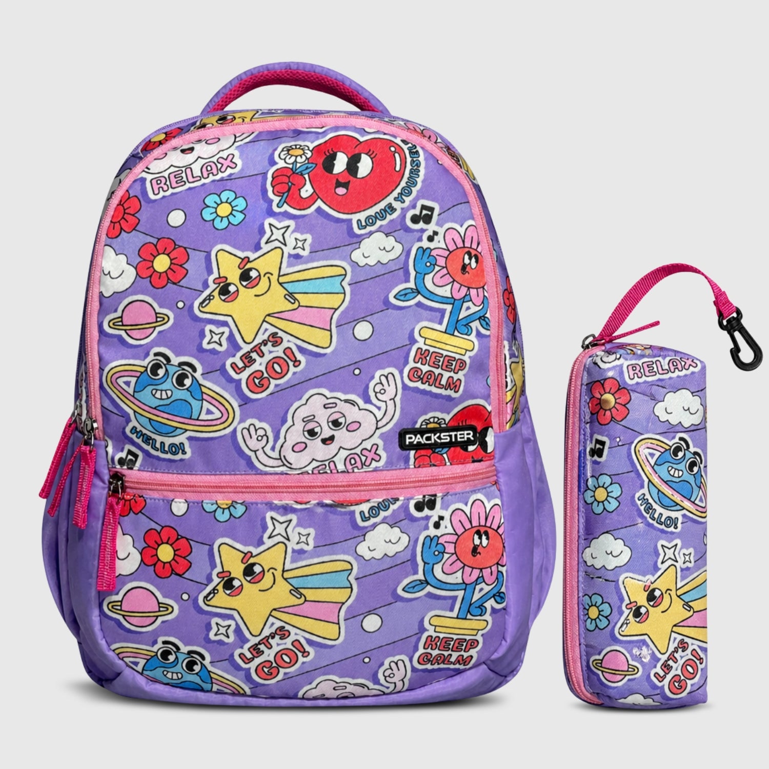 Lavender School Backpack for Girls
