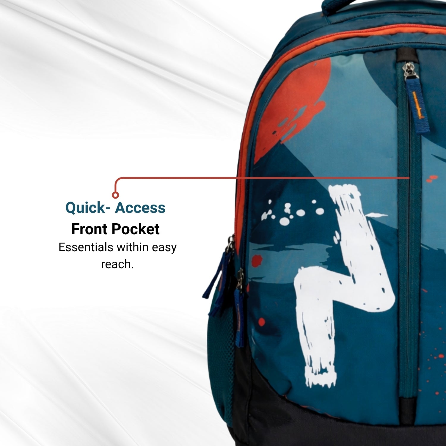 Packster Jupiter 37L Teal Laptop Backpack for Boys & Girls