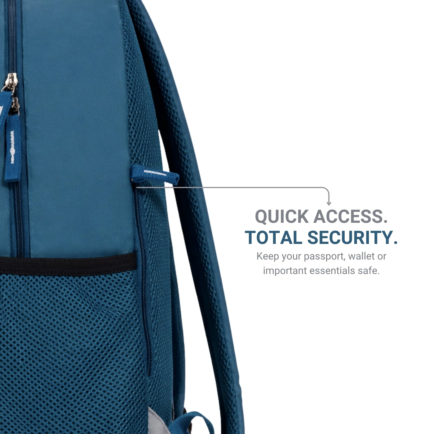 Packster KIAN 37L Teal Blue Backpack for Boys & Girls