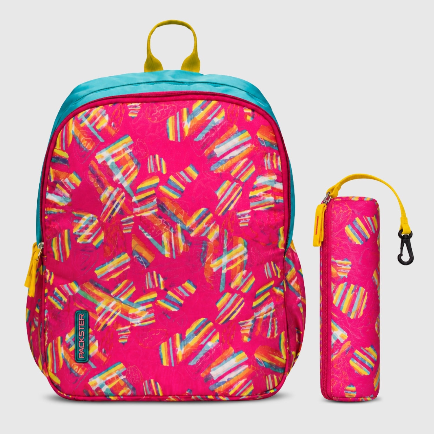 Packster Boomer Girls School Backpack 23L (Age 4–6) | Dual                    Compartment Kids Bag with Utility Organizer, Pencil Pouch | Water Resistant Lightweight School Bag