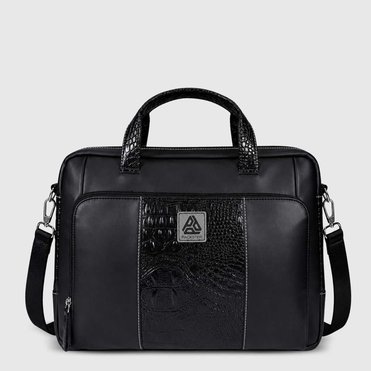 Black Executive Messenger Bag for Men