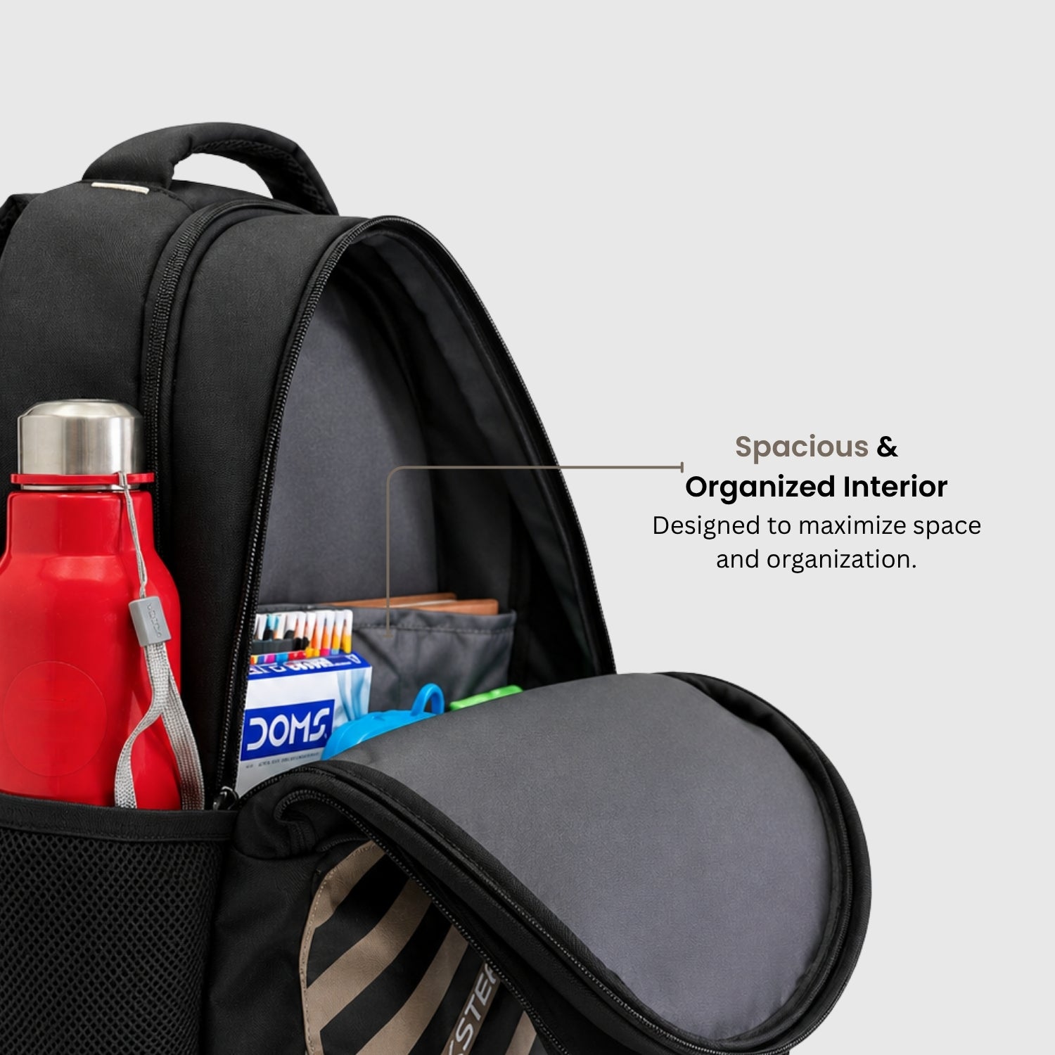 Black Laptop Backpack for Men