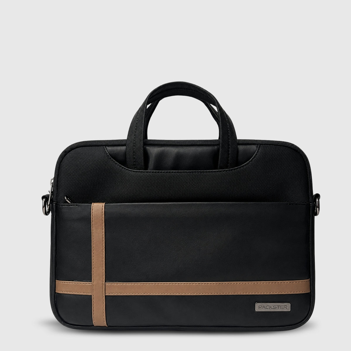 Black Laptop Messenger Bag for Men & Women