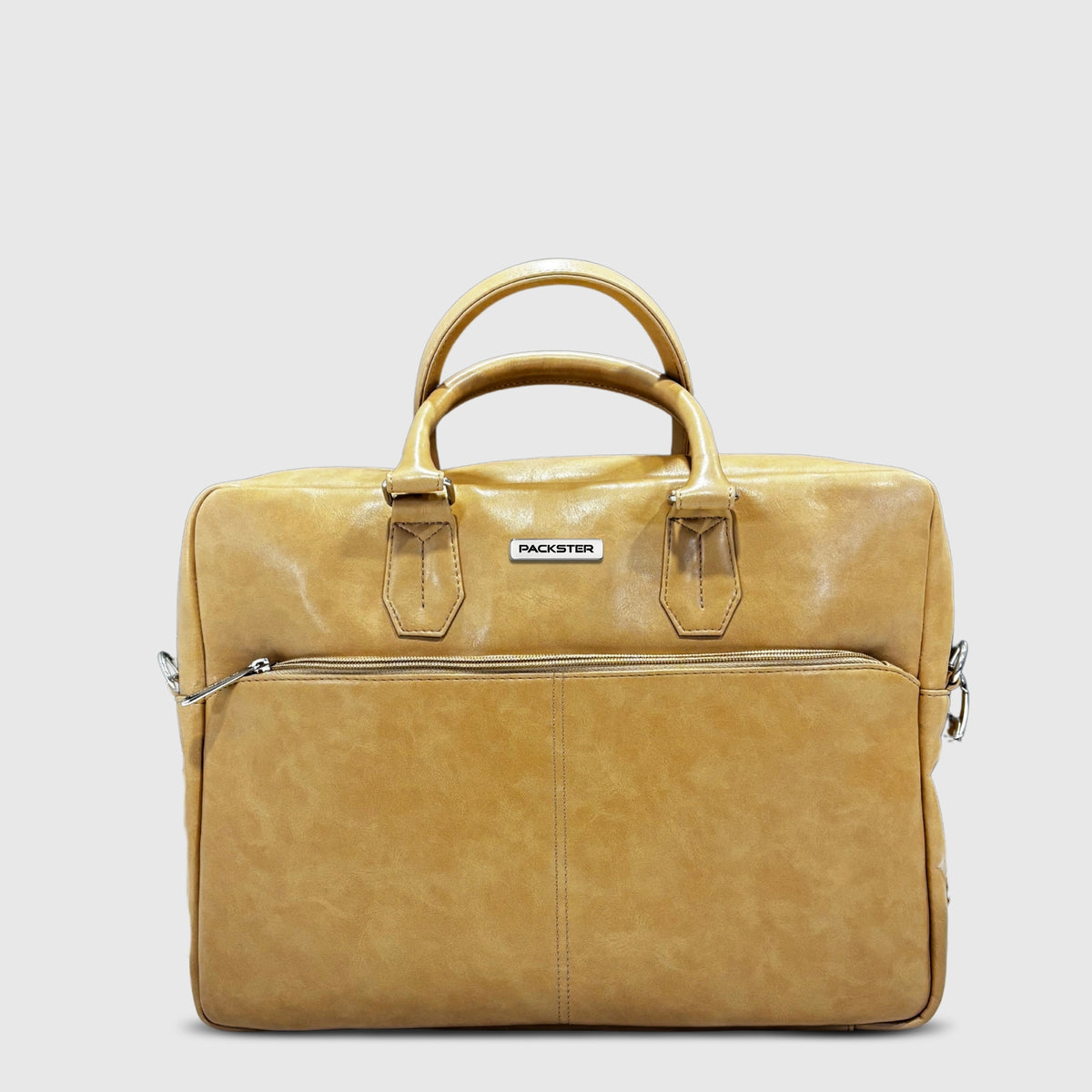 Packster Beige Laptop Messenger Bag