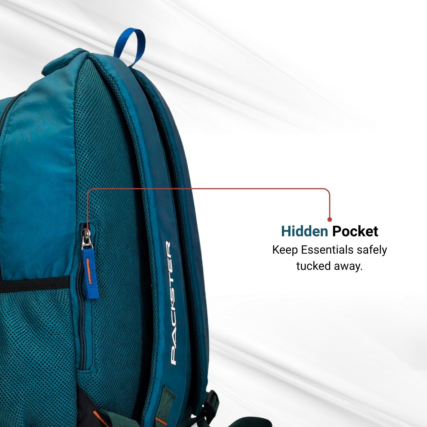 Packster Jupiter 37L Teal Laptop Backpack for Boys & Girls