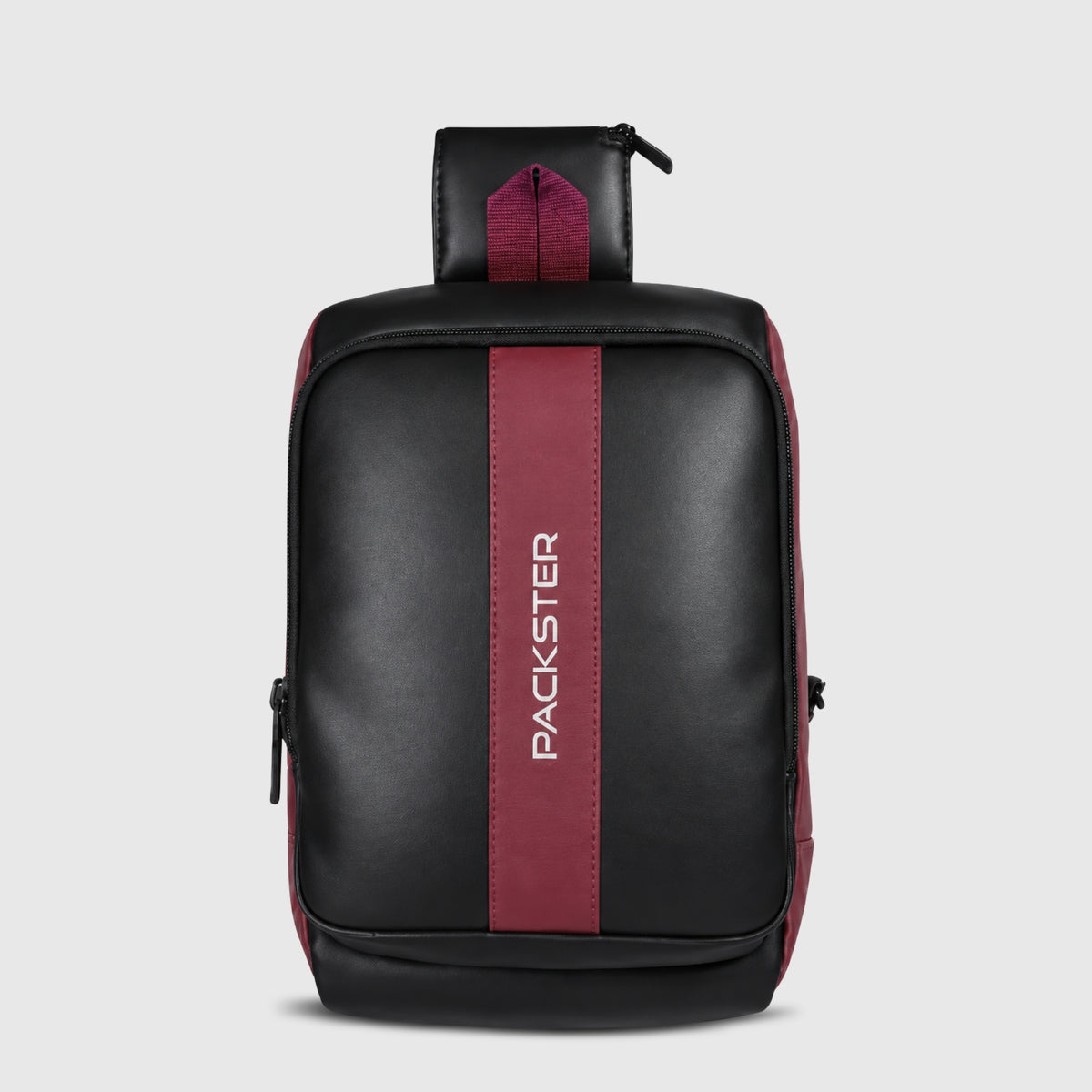 Maroon Sling Bag for Men and Women
