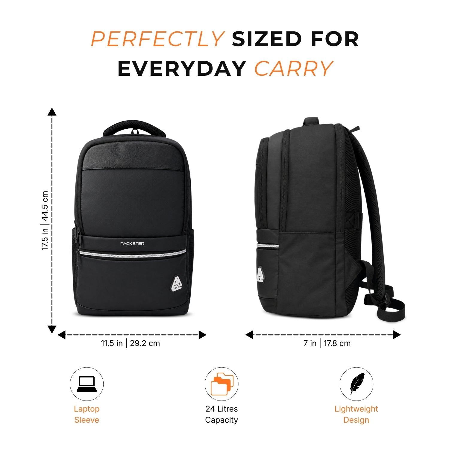  Black Backpack for Men