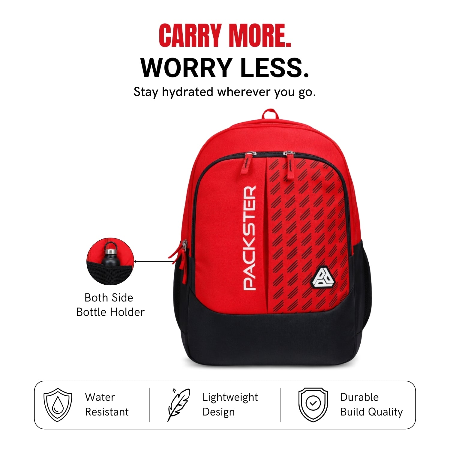 red backpack for boys