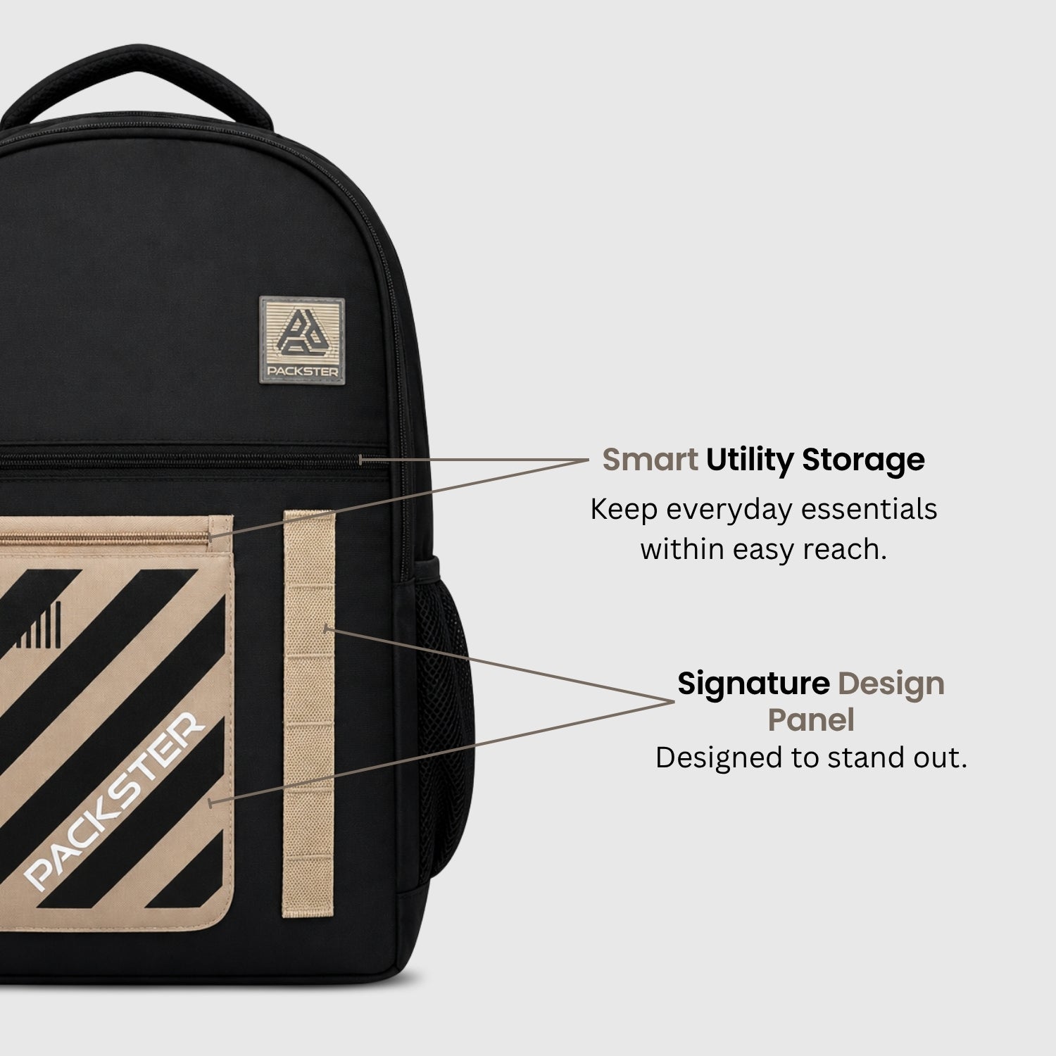Black Laptop Backpack for Men