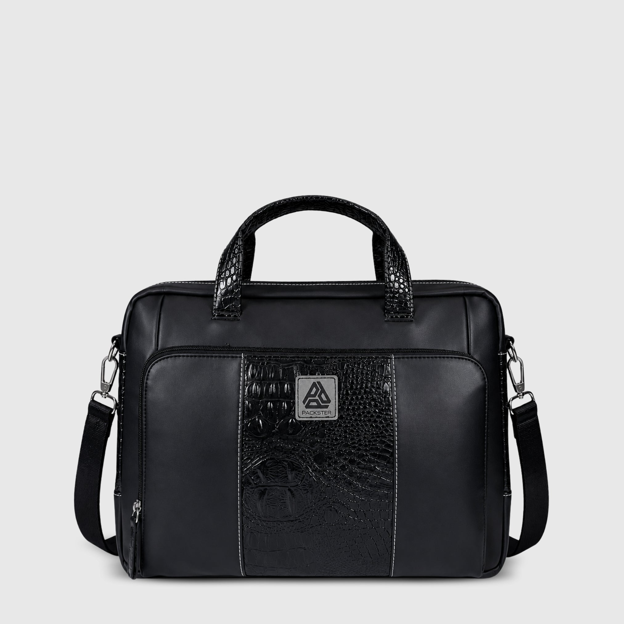 Black Executive Messenger Bag for Men